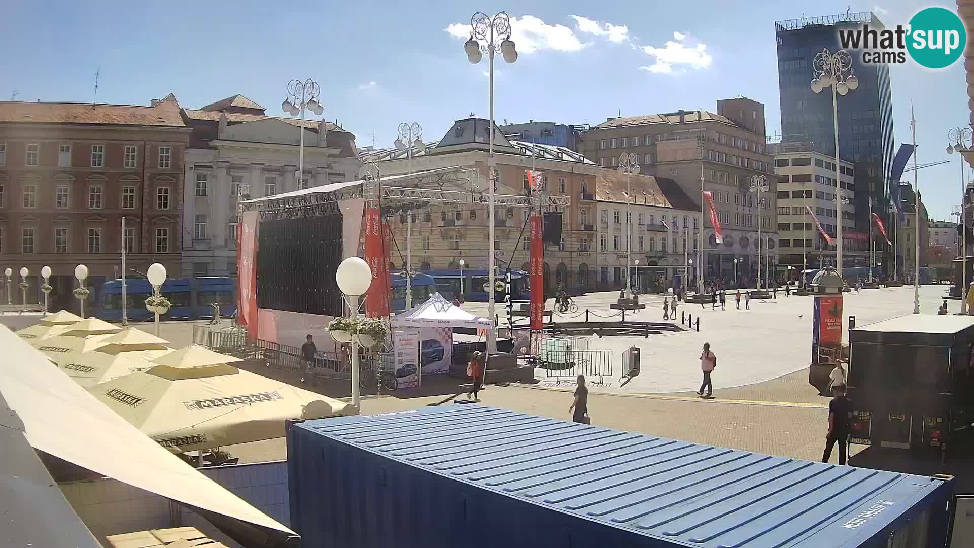 Zagabria Live Webcam piazza Bana Jelačić