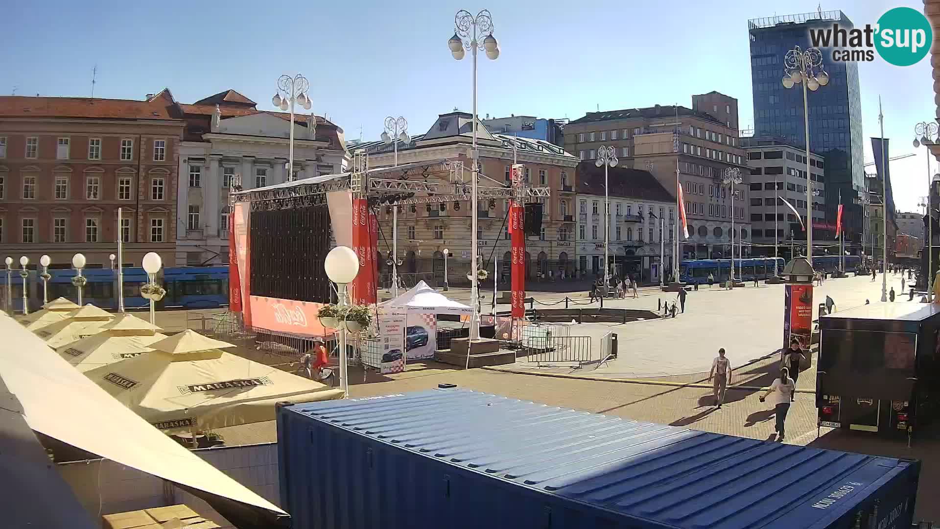 Zagabria Live Webcam piazza Bana Jelačić