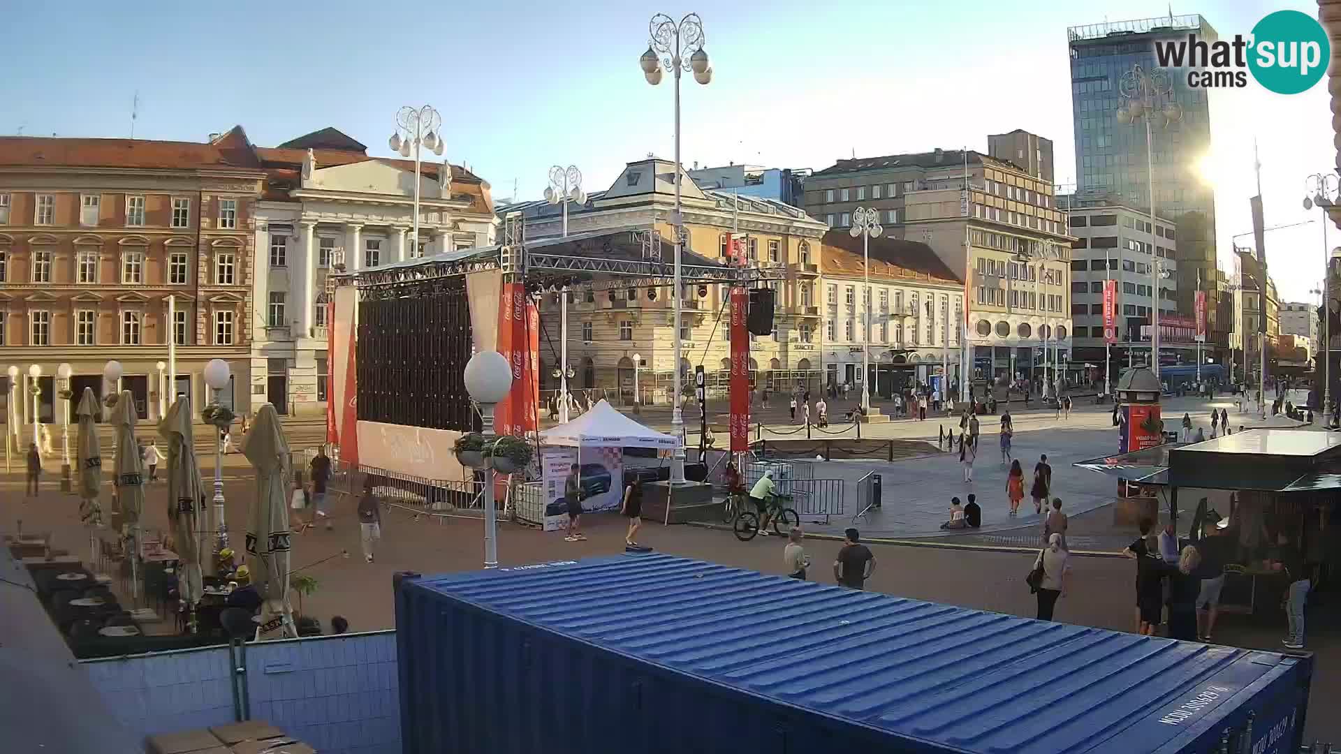 Zagreb camera en vivo plaza Bana Jelačić
