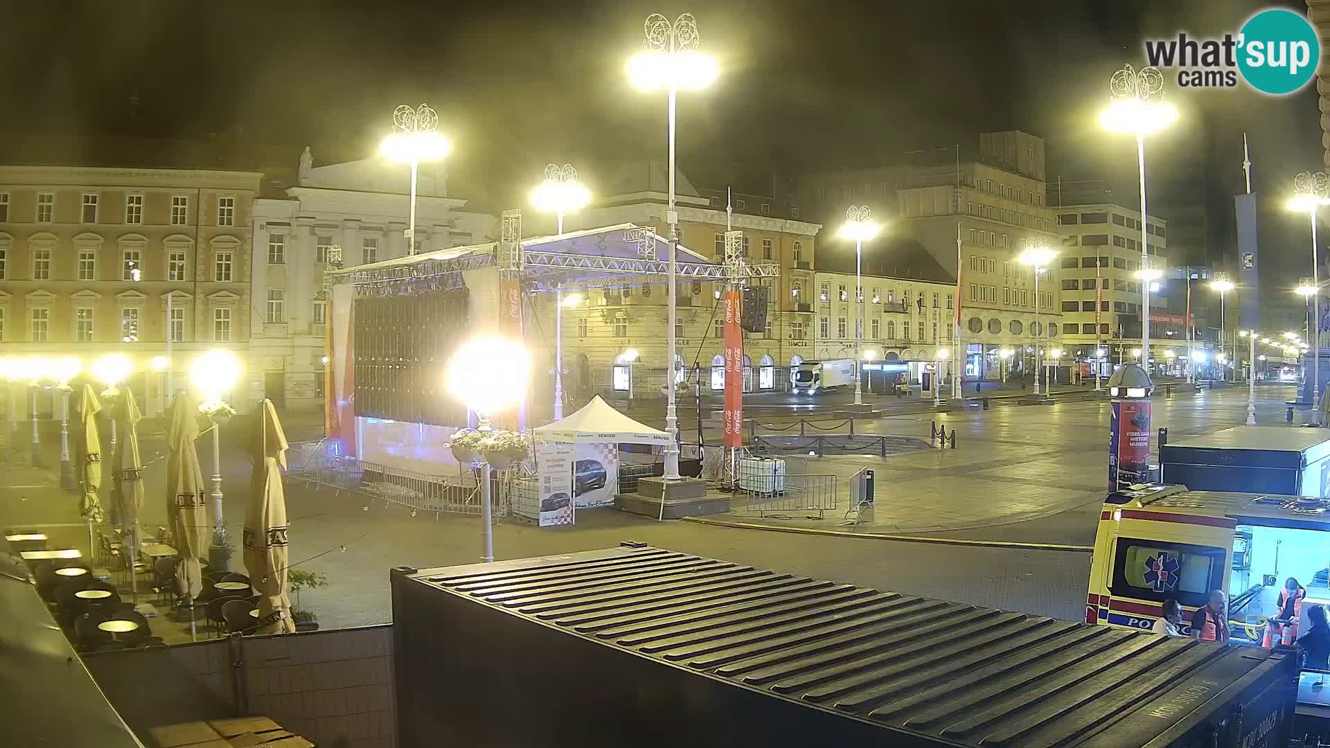 Zagreb camera en vivo plaza Bana Jelačić