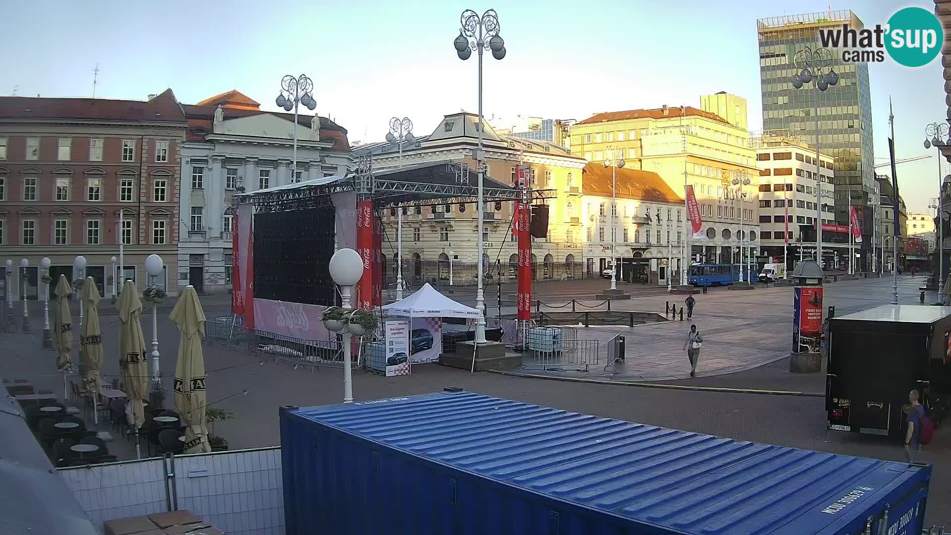 Zagreb camera en vivo plaza Bana Jelačić