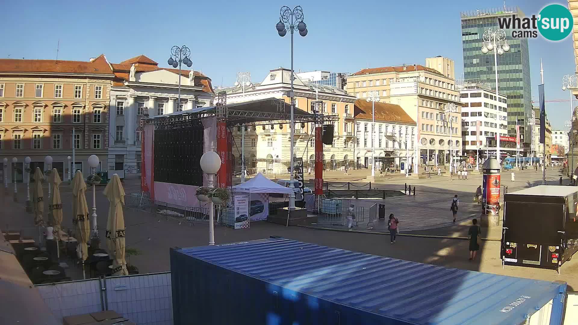 Zagreb web kamera trg Bana Jelačića