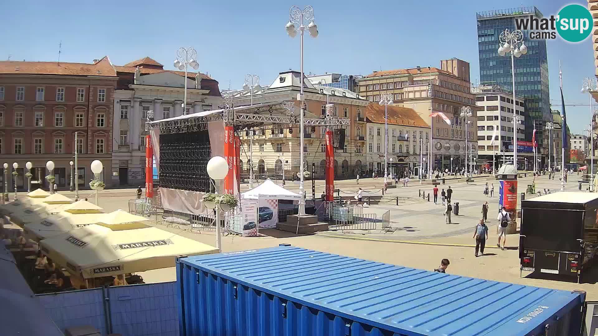 Zagreb Live Webcam – Bana Jelačić square