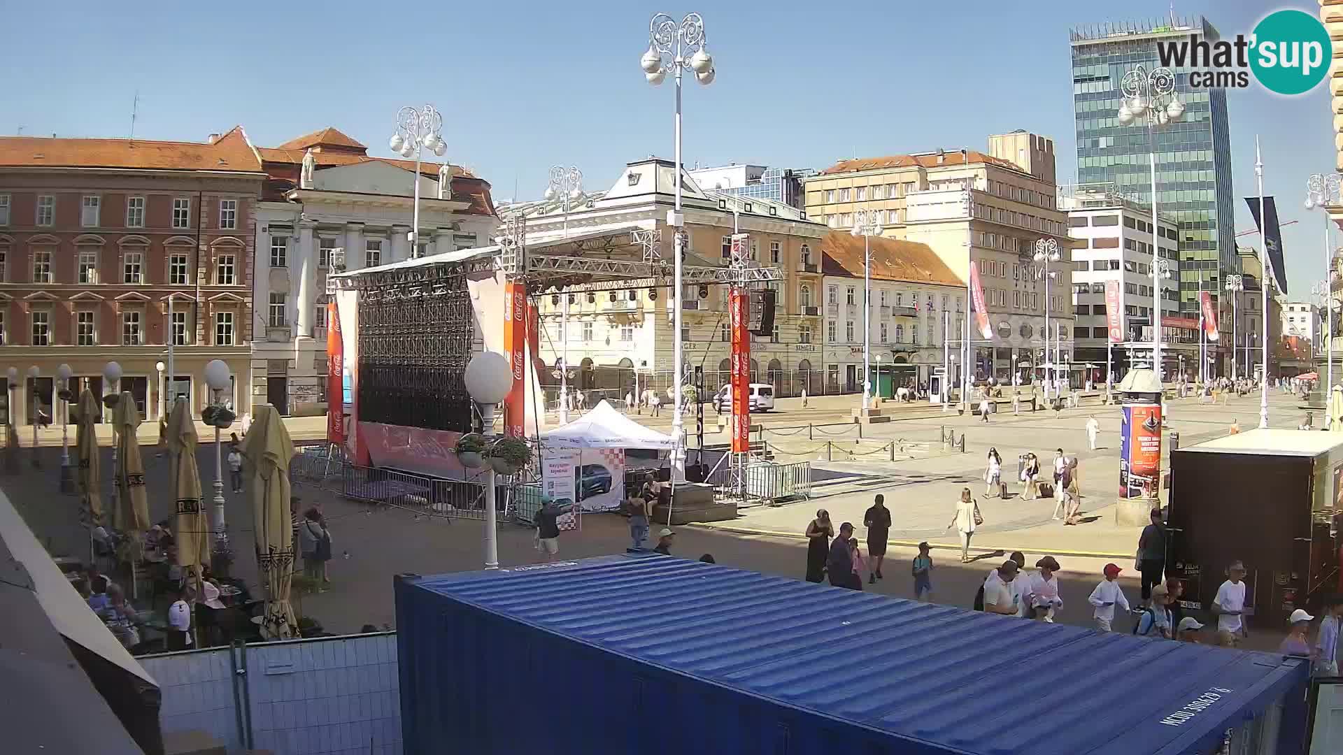 Zagreb Live Webcam Platz Bana Jelačić