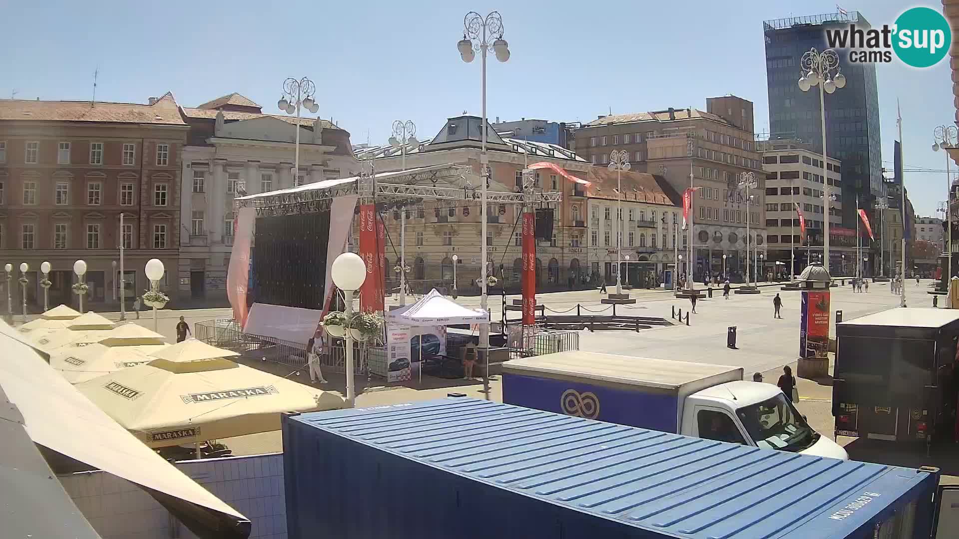 Zagreb Live Webcam – Bana Jelačić square