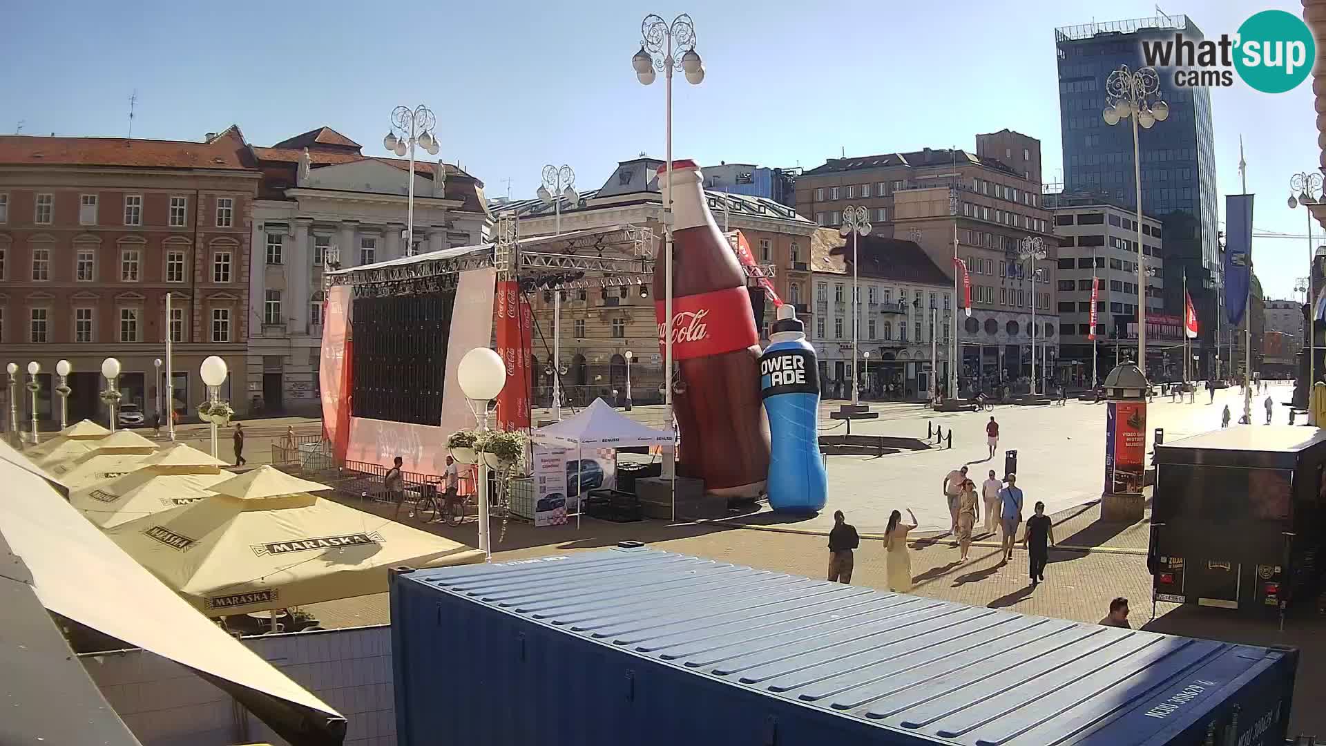 Zagabria Live Webcam piazza Bana Jelačić