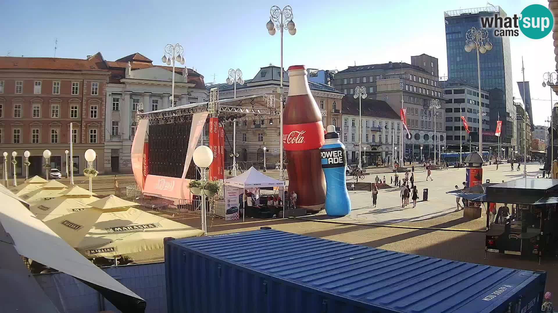 Zagreb camera en vivo plaza Bana Jelačić