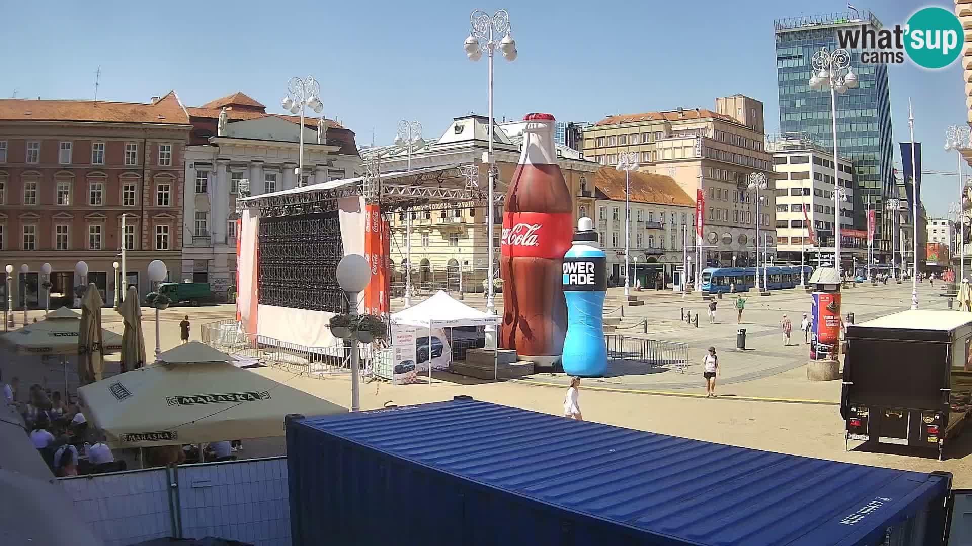 Zagabria Live Webcam piazza Bana Jelačić