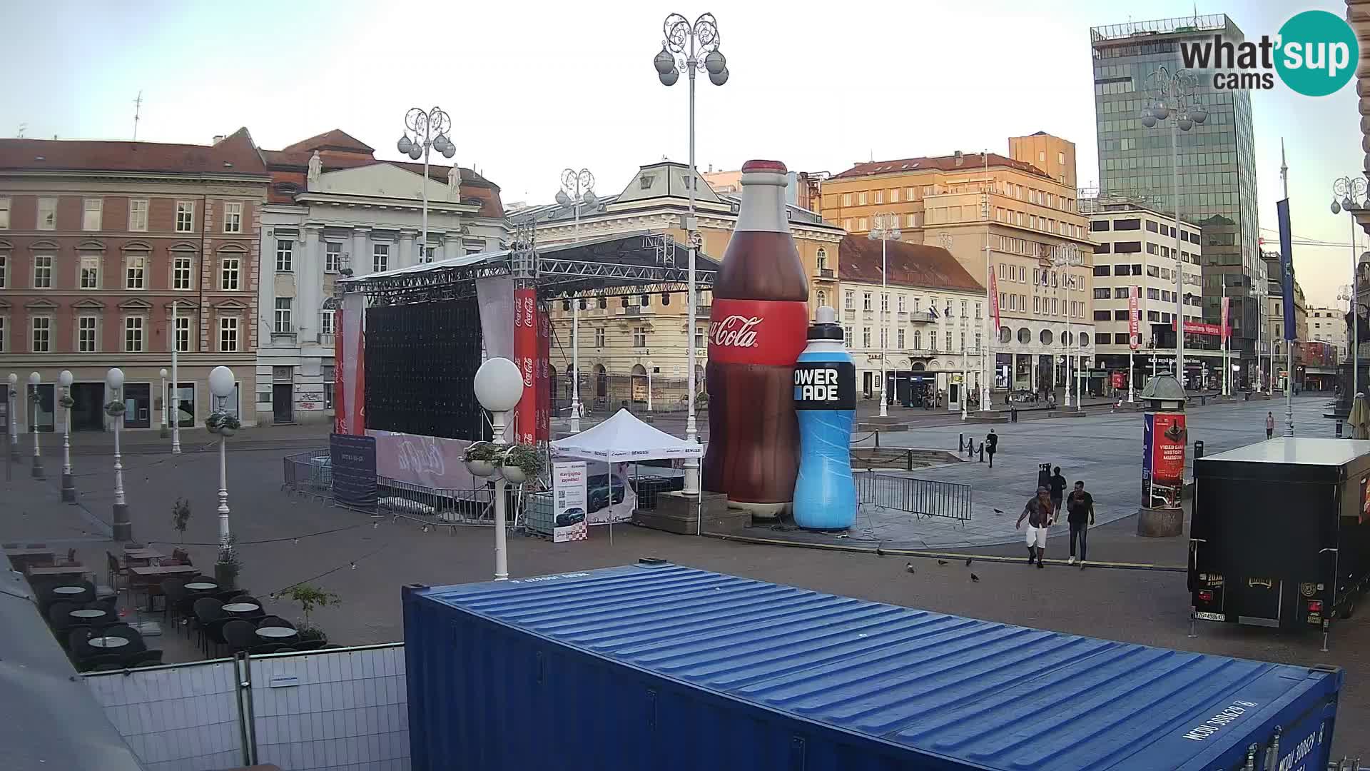 Zagabria Live Webcam piazza Bana Jelačić