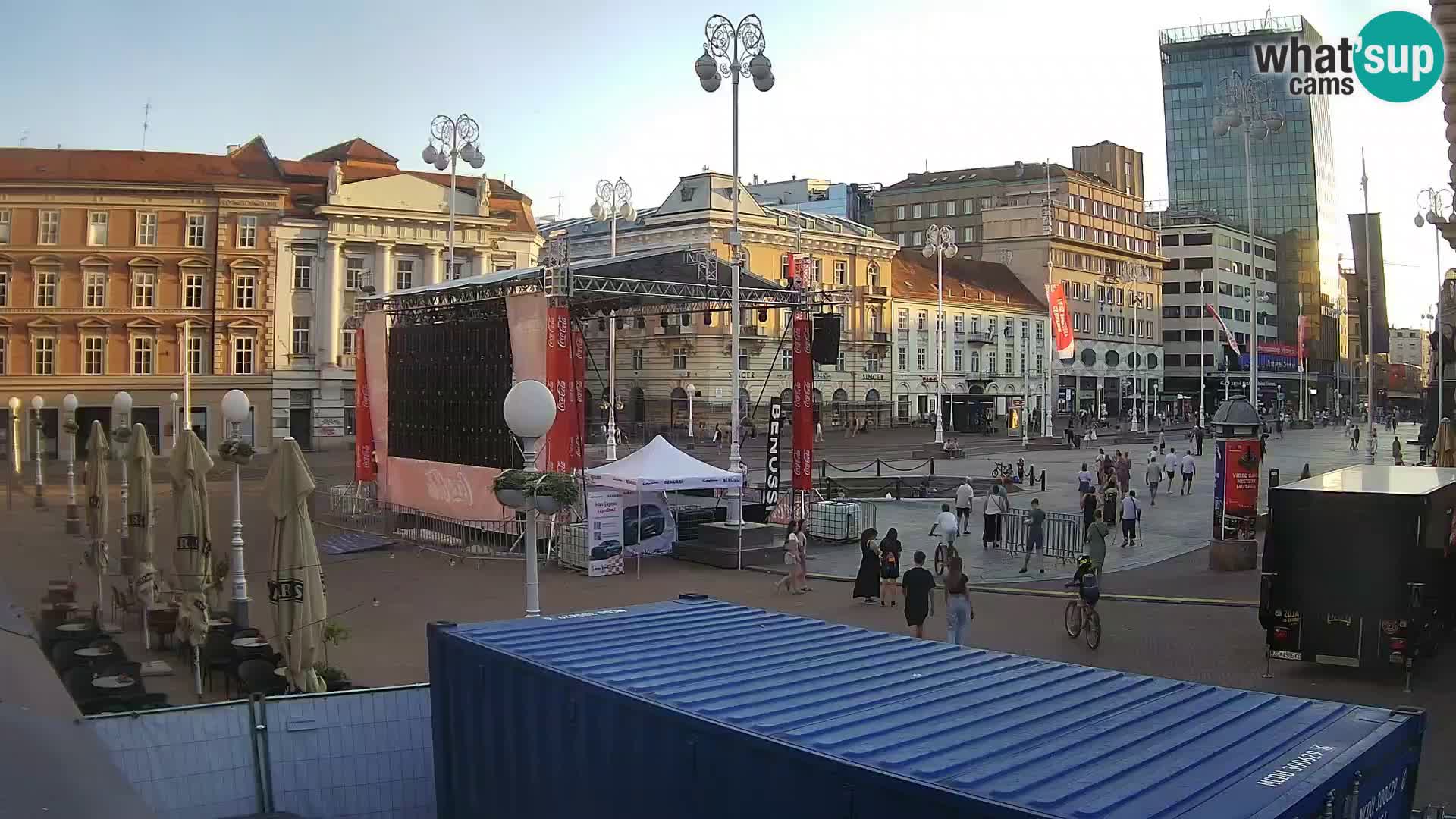 Zagreb Live Webcam Platz Bana Jelačić
