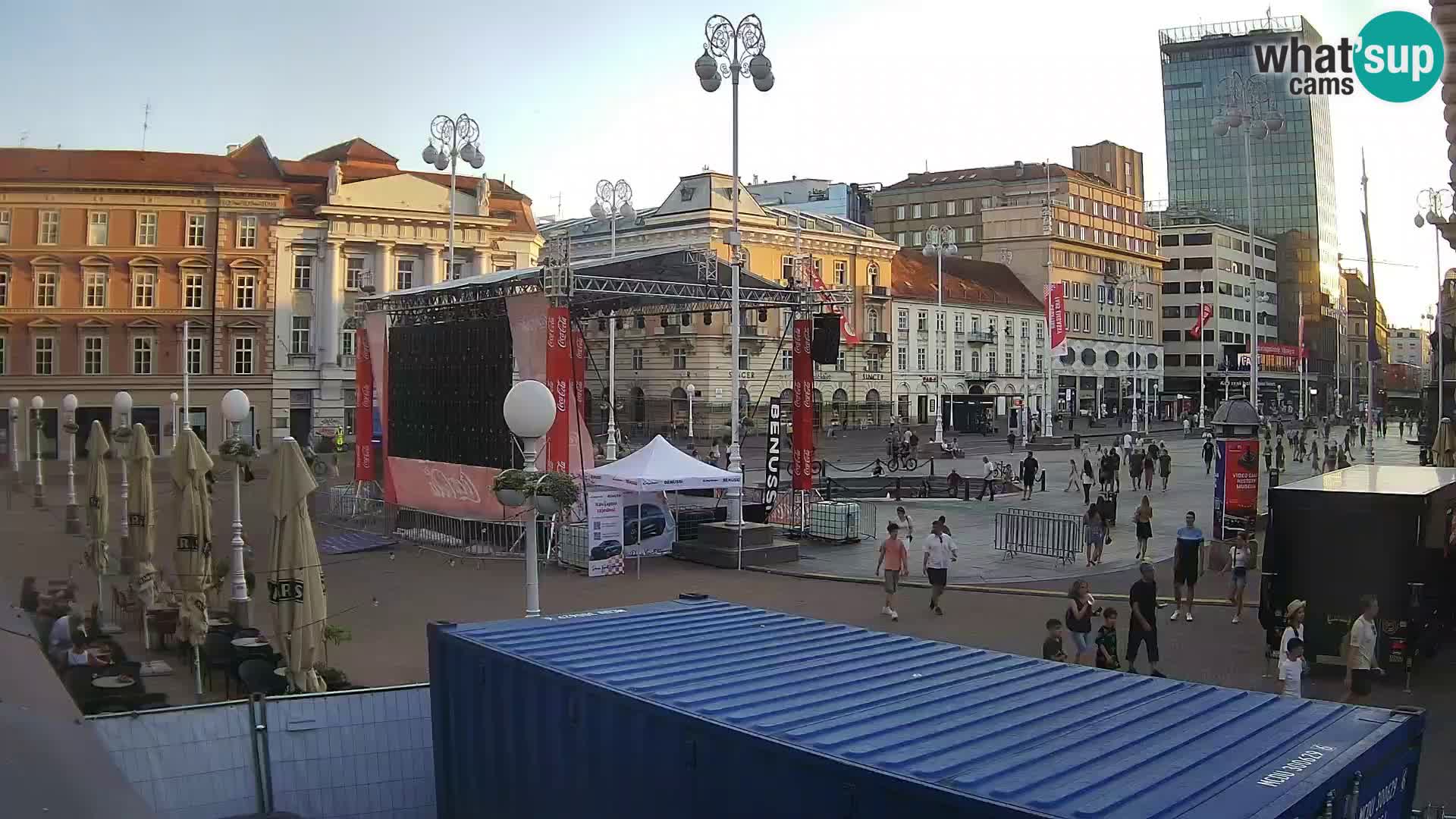 Zagreb web kamera trg Bana Jelačića