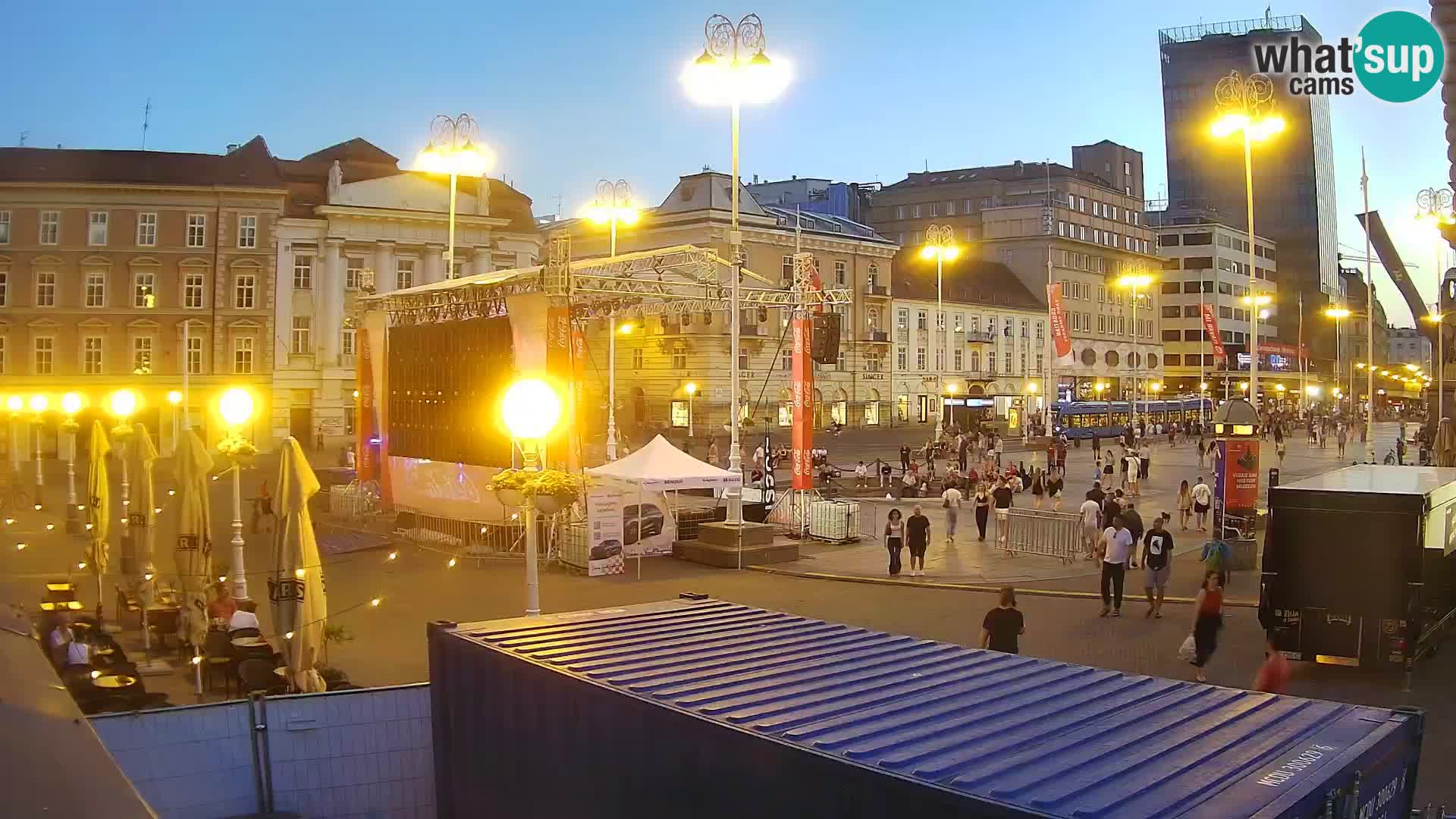Zagreb Live Webcam Platz Bana Jelačić