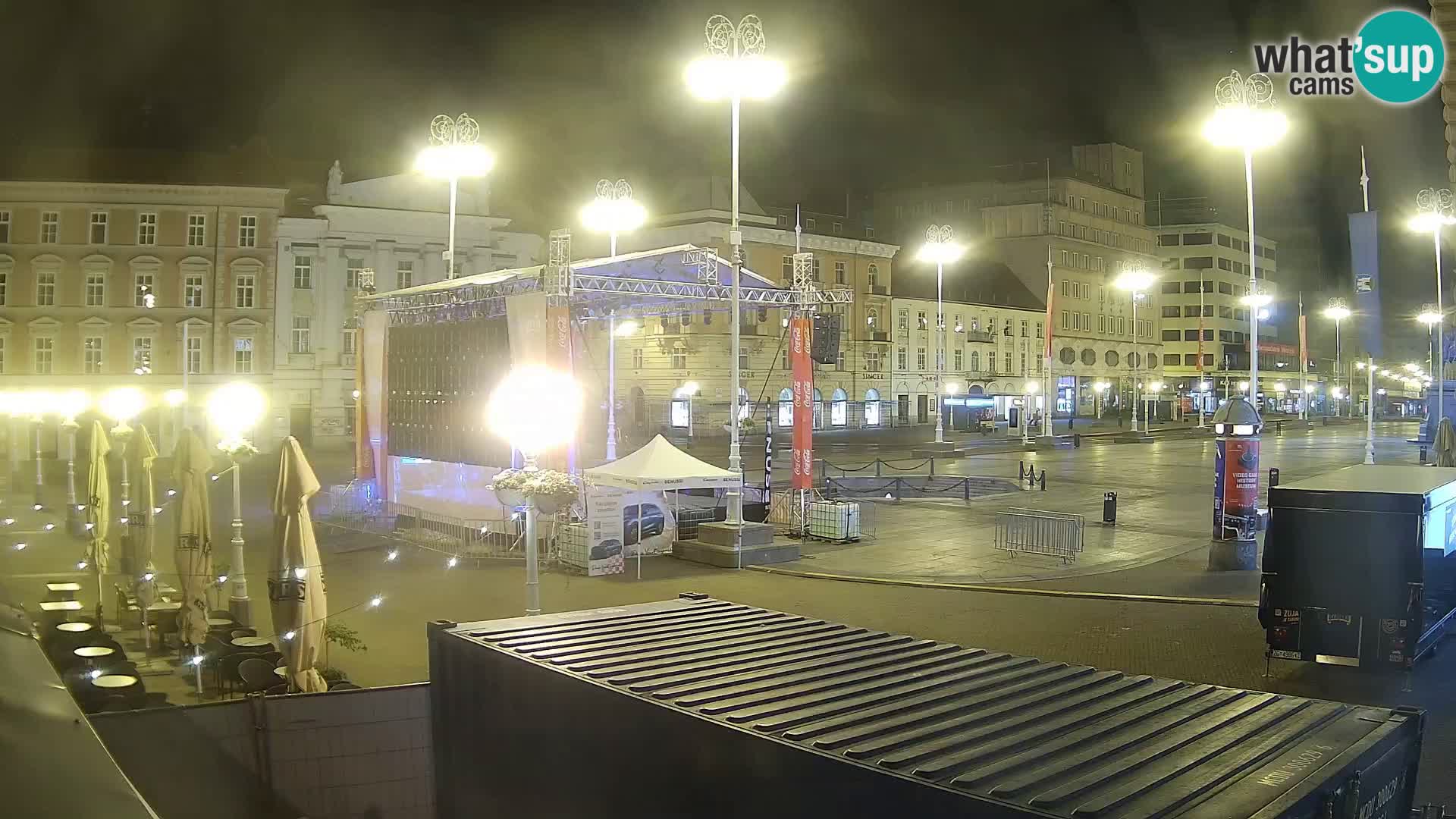 Zagreb Live Webcam Platz Bana Jelačić