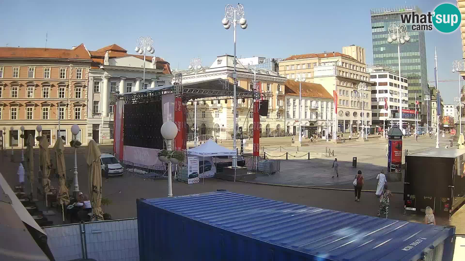 Zagreb Live Webcam Platz Bana Jelačić