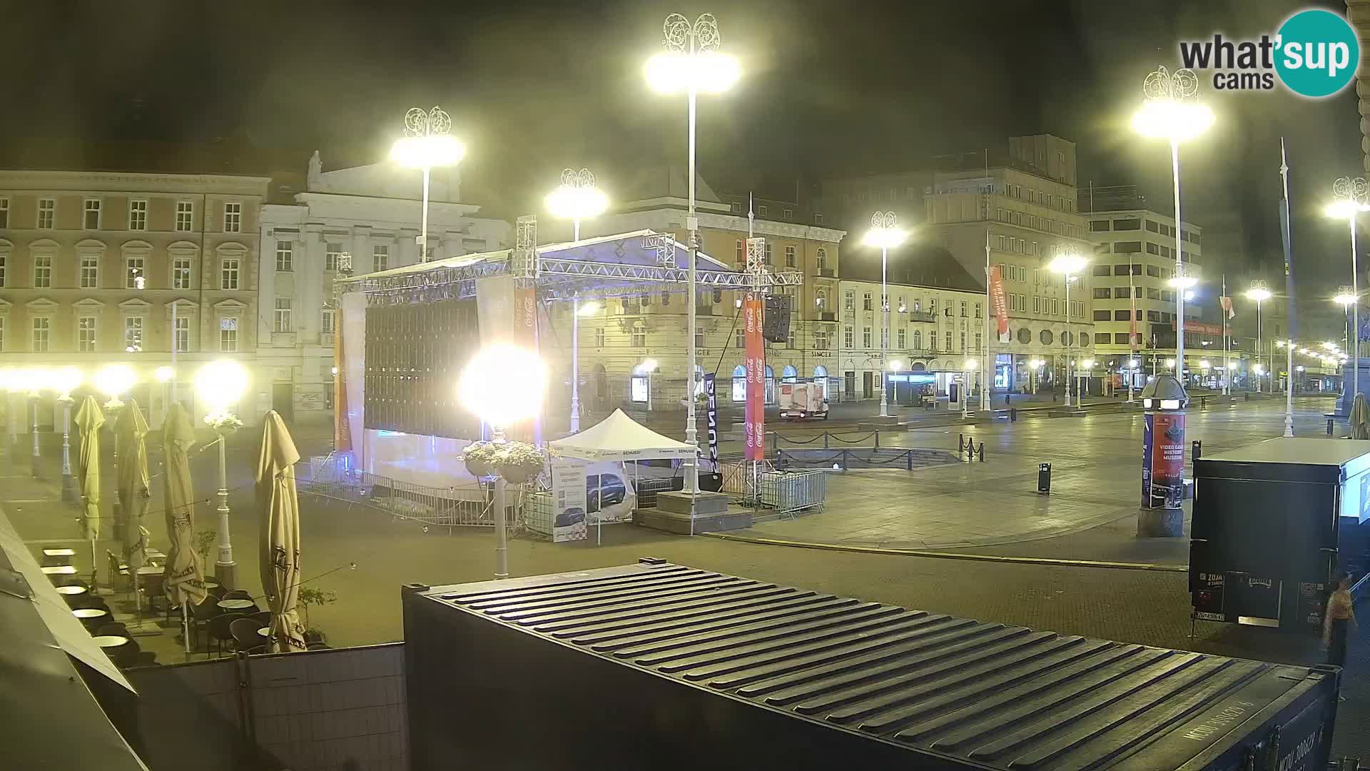 Zagreb web kamera trg Bana Jelačića