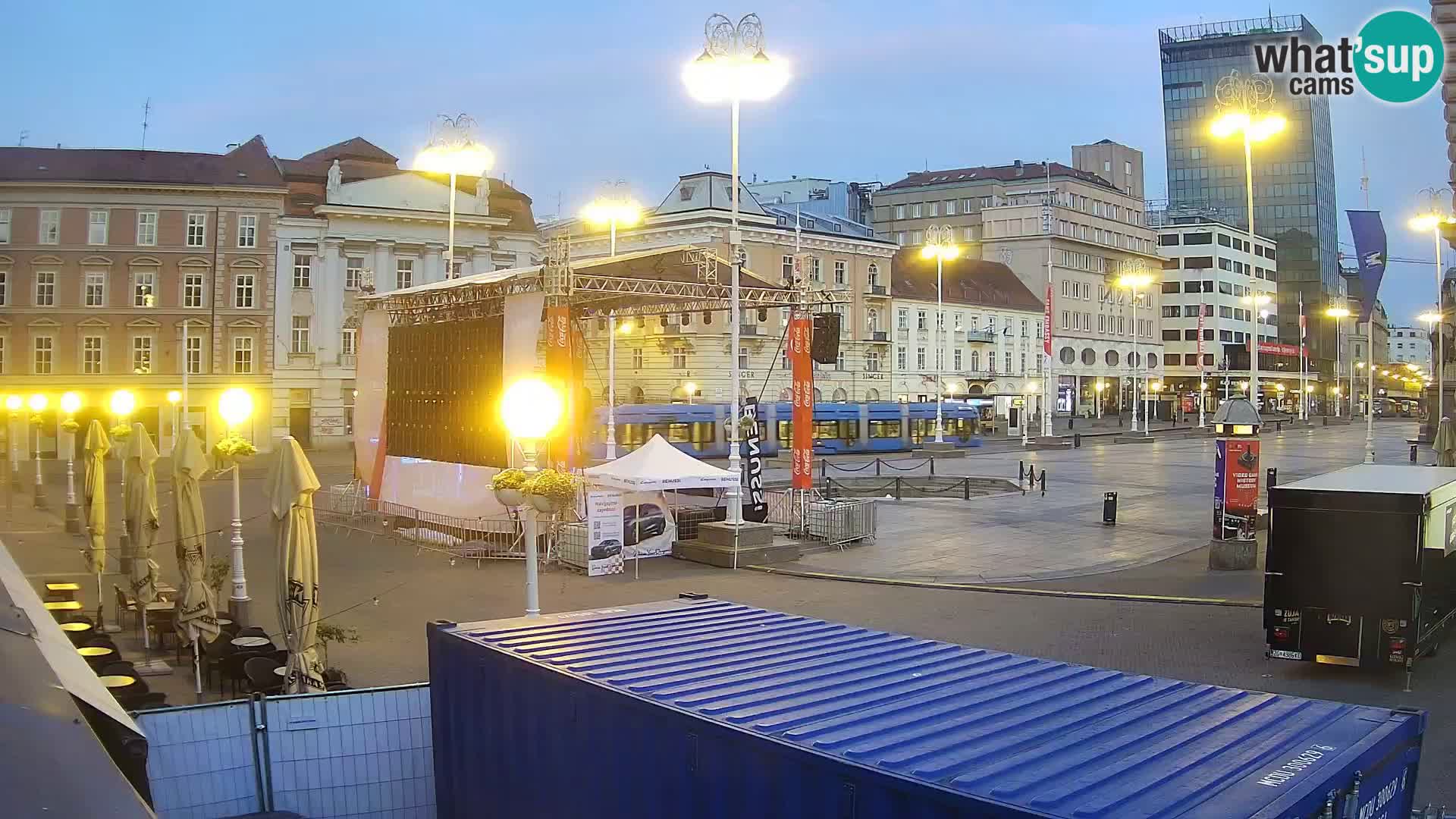 Zagreb camera en vivo plaza Bana Jelačić
