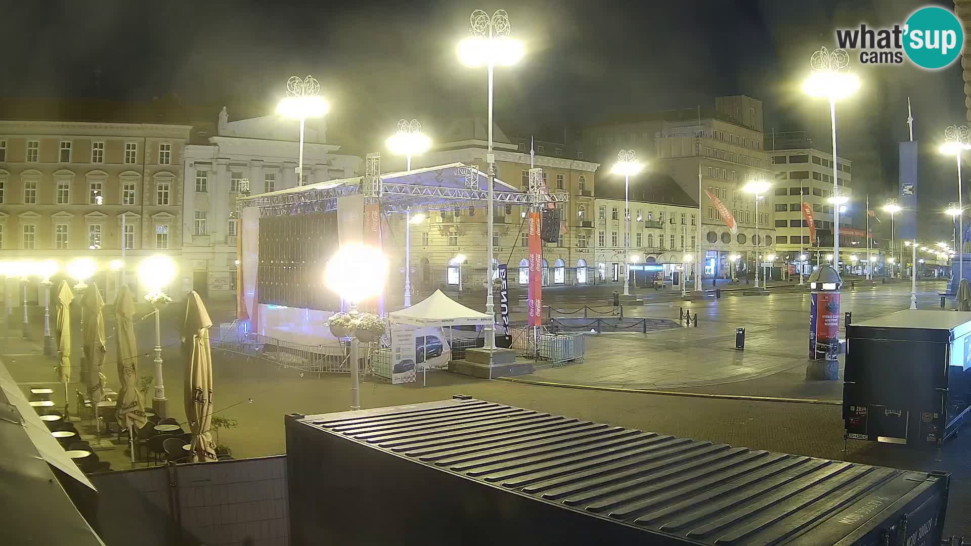 Zagreb camera en vivo plaza Bana Jelačić