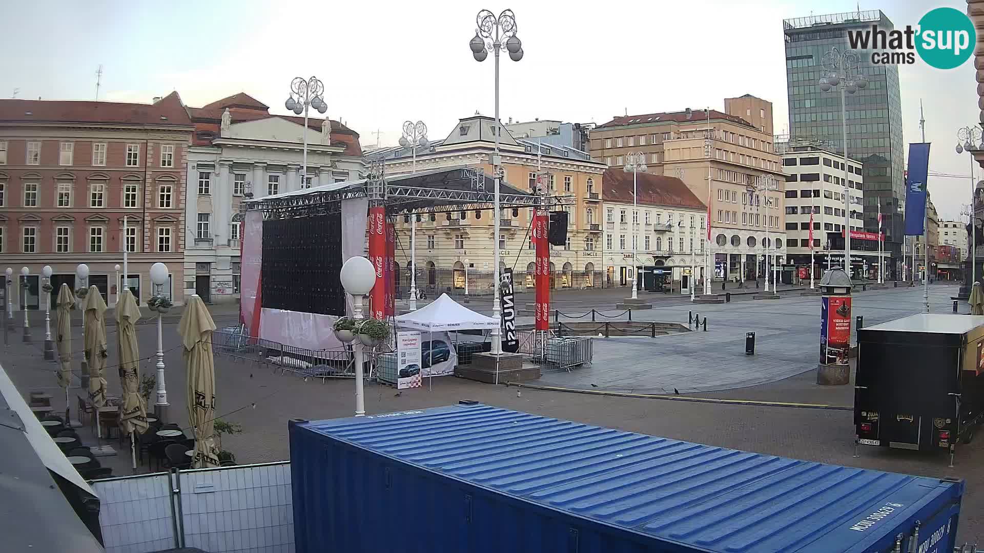 Zagabria Live Webcam piazza Bana Jelačić
