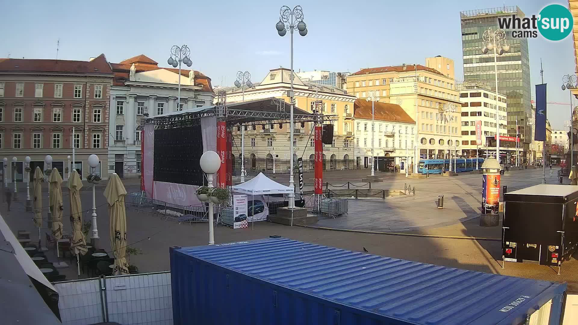 Zagreb camera en vivo plaza Bana Jelačić