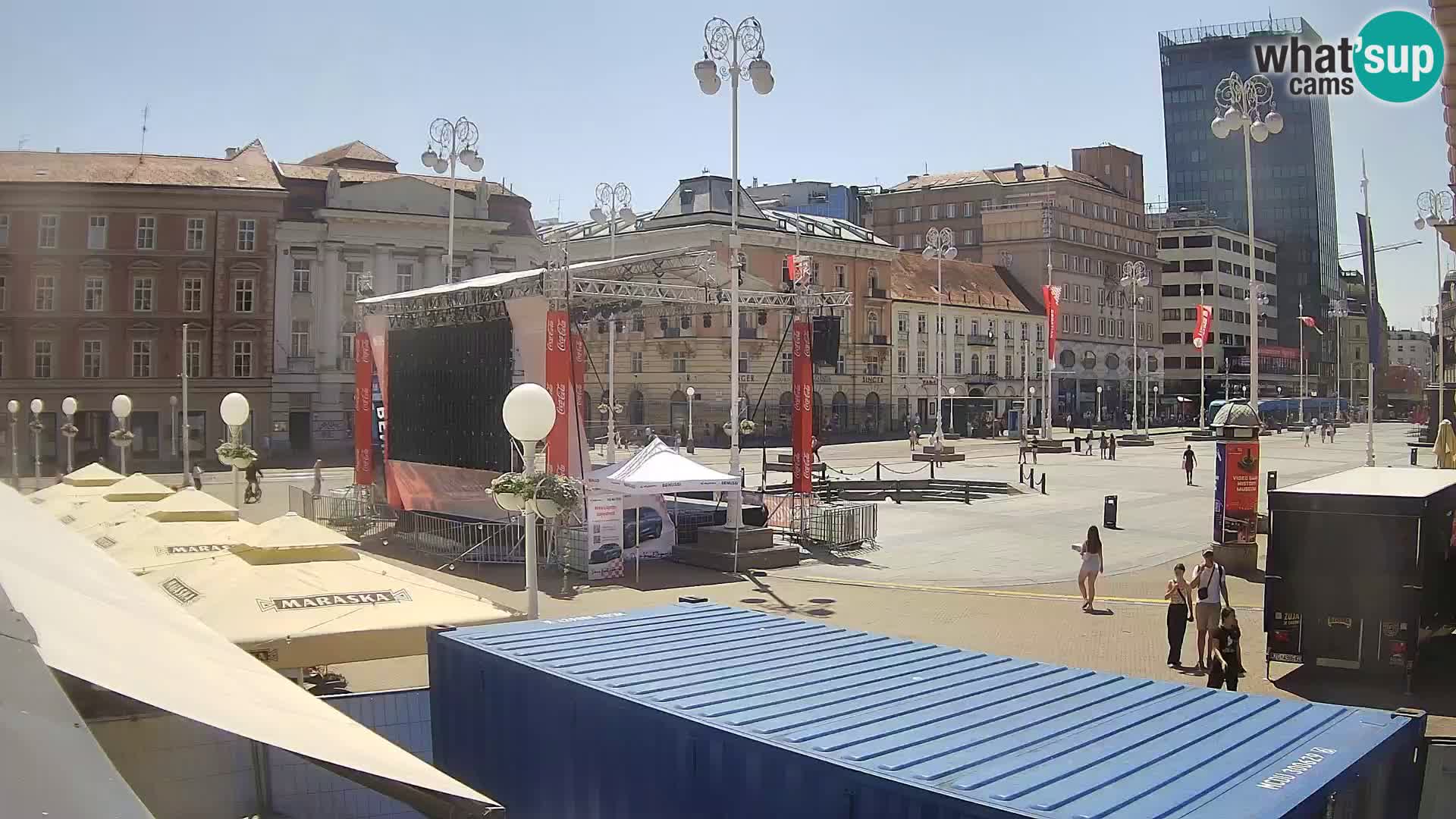 Zagabria Live Webcam piazza Bana Jelačić