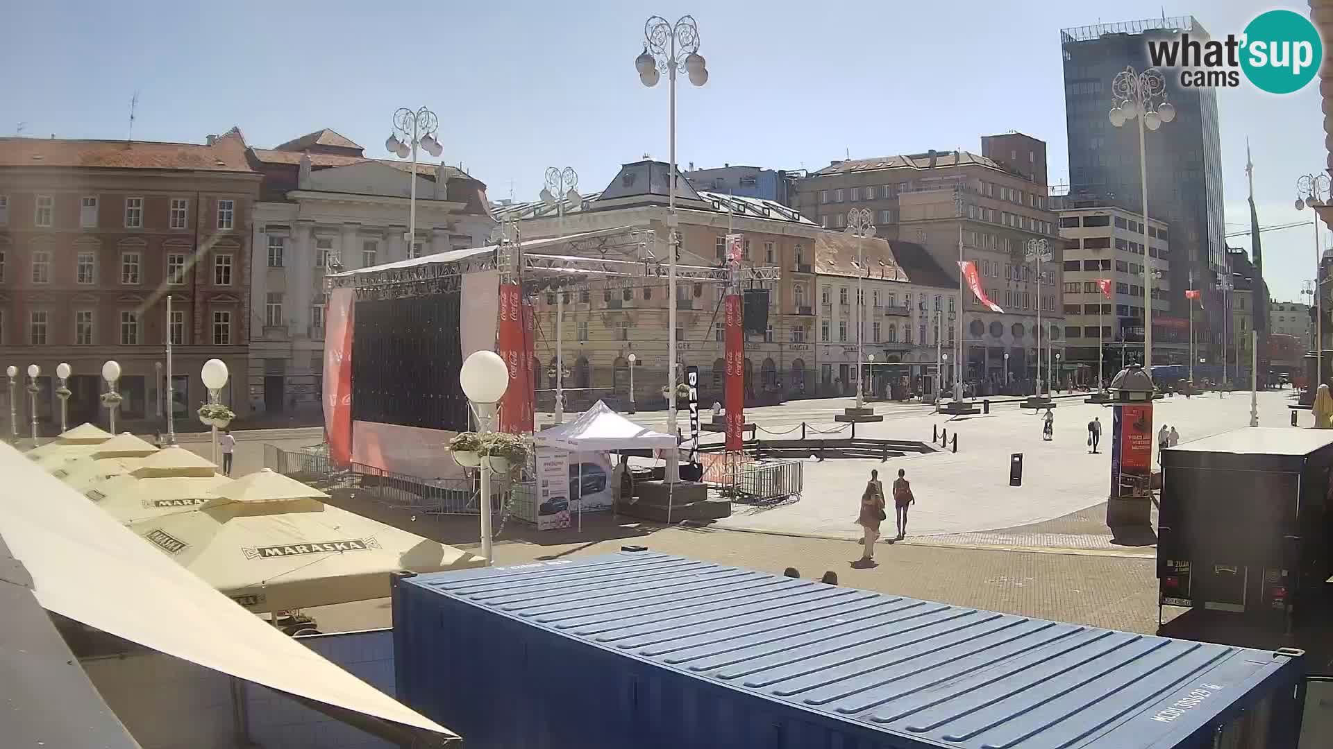 Zagreb Live Webcam – Bana Jelačić square