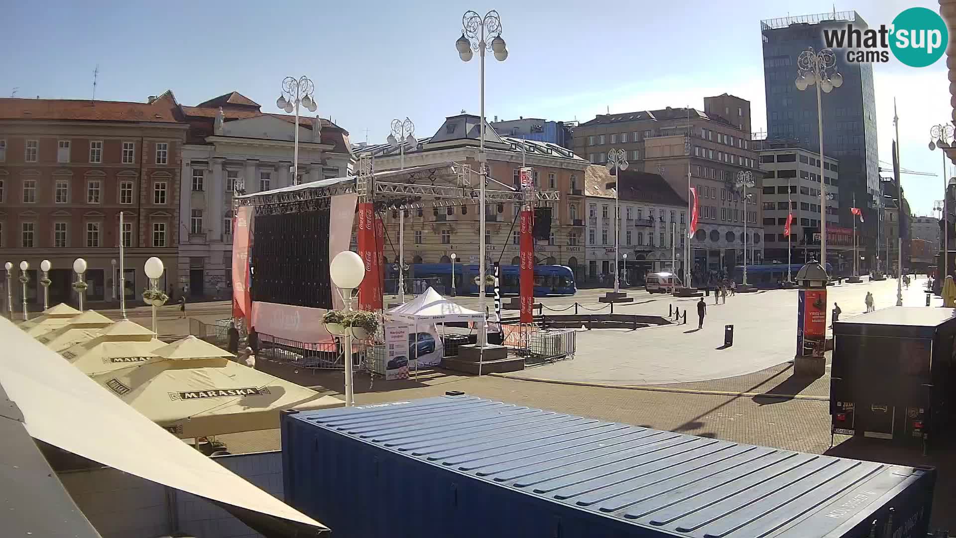Zagreb Live Webcam – Bana Jelačić square