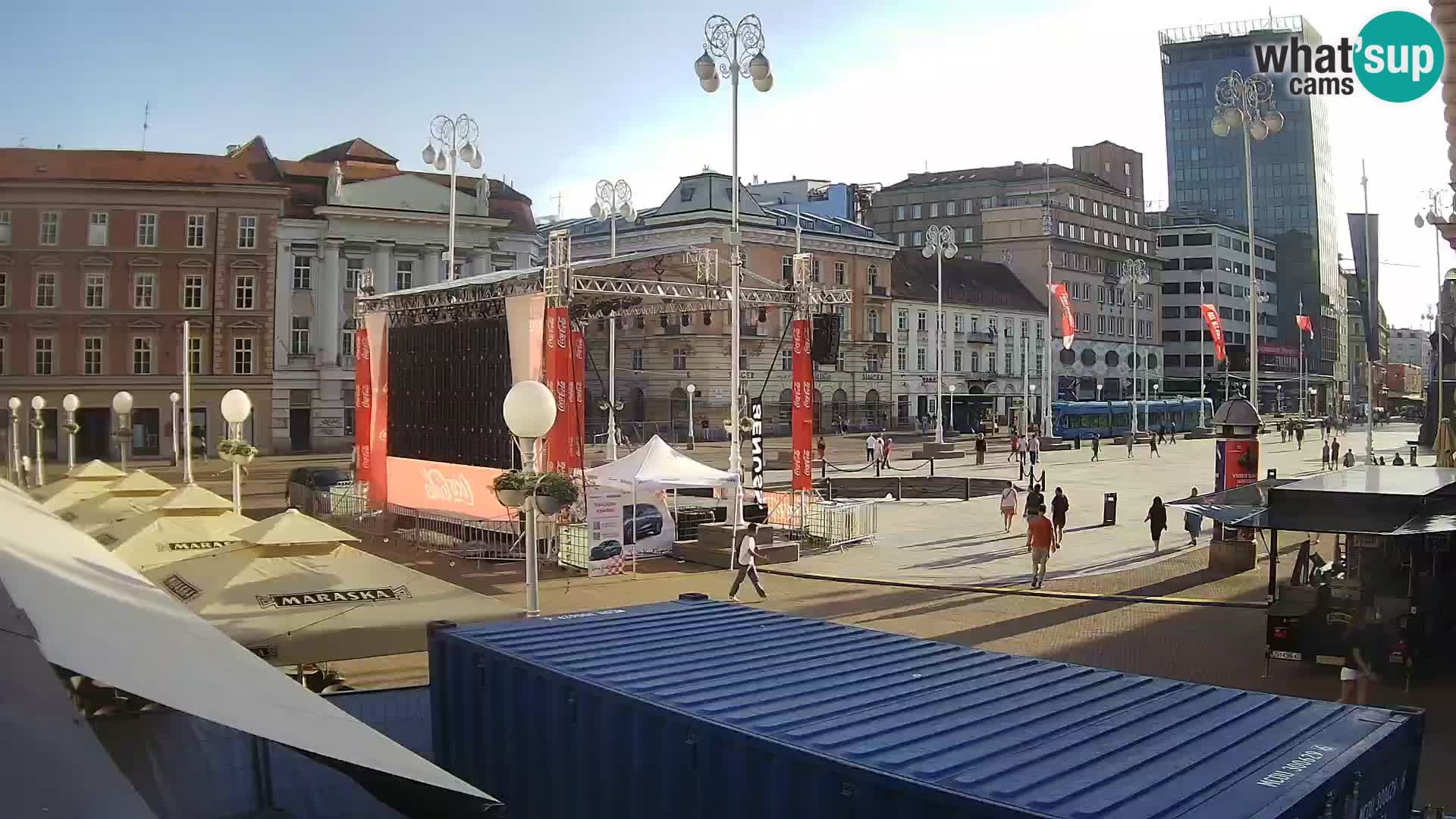 Zagabria Live Webcam piazza Bana Jelačić
