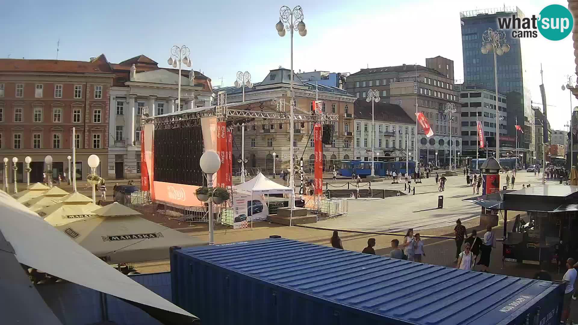 Zagreb Live Webcam Platz Bana Jelačić