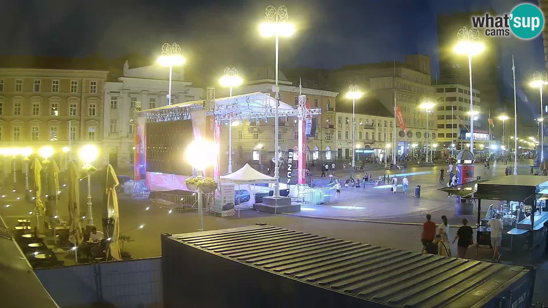 Zagreb spletna kamera trg Bana Jelačića
