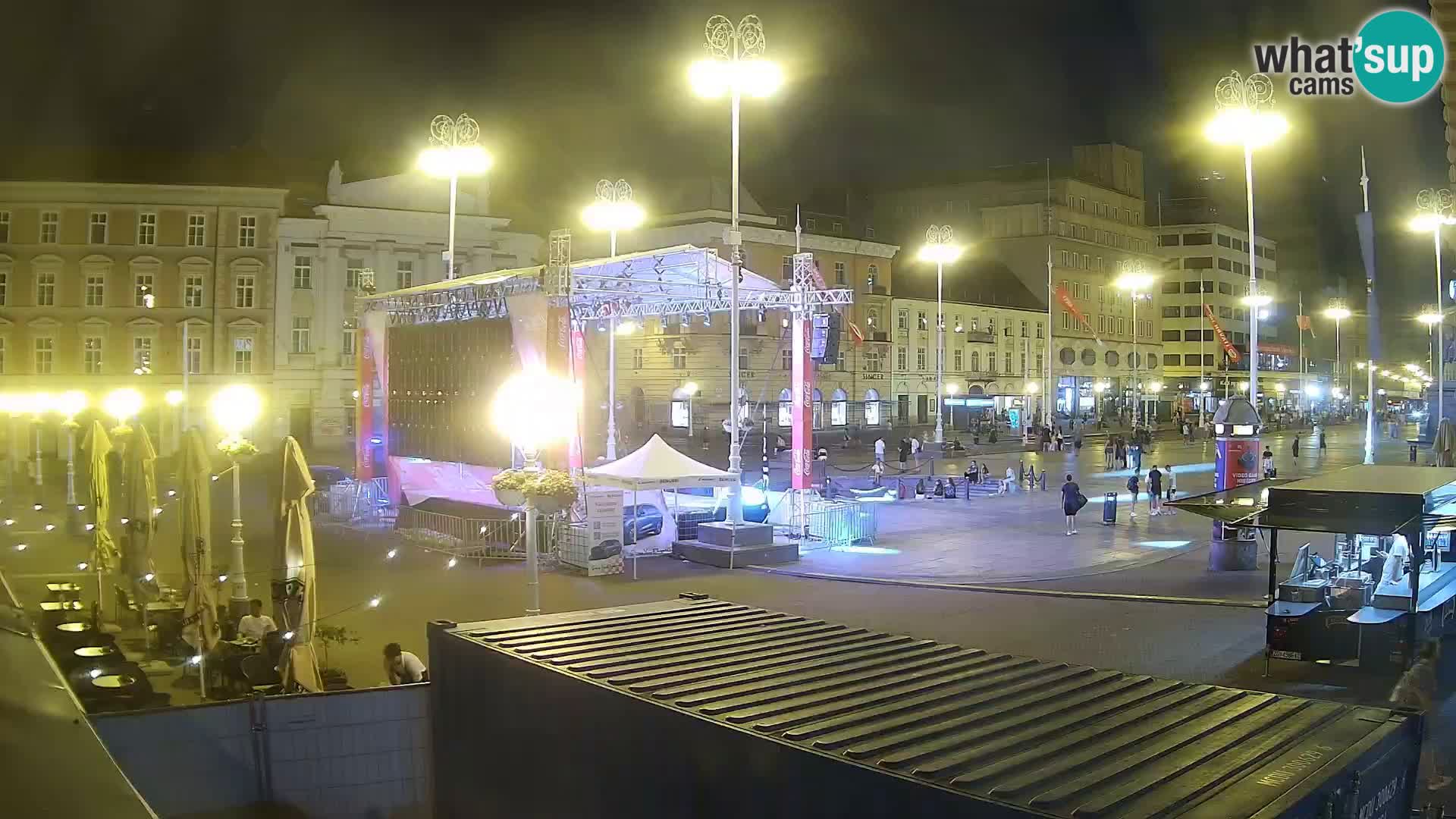 Zagreb spletna kamera trg Bana Jelačića