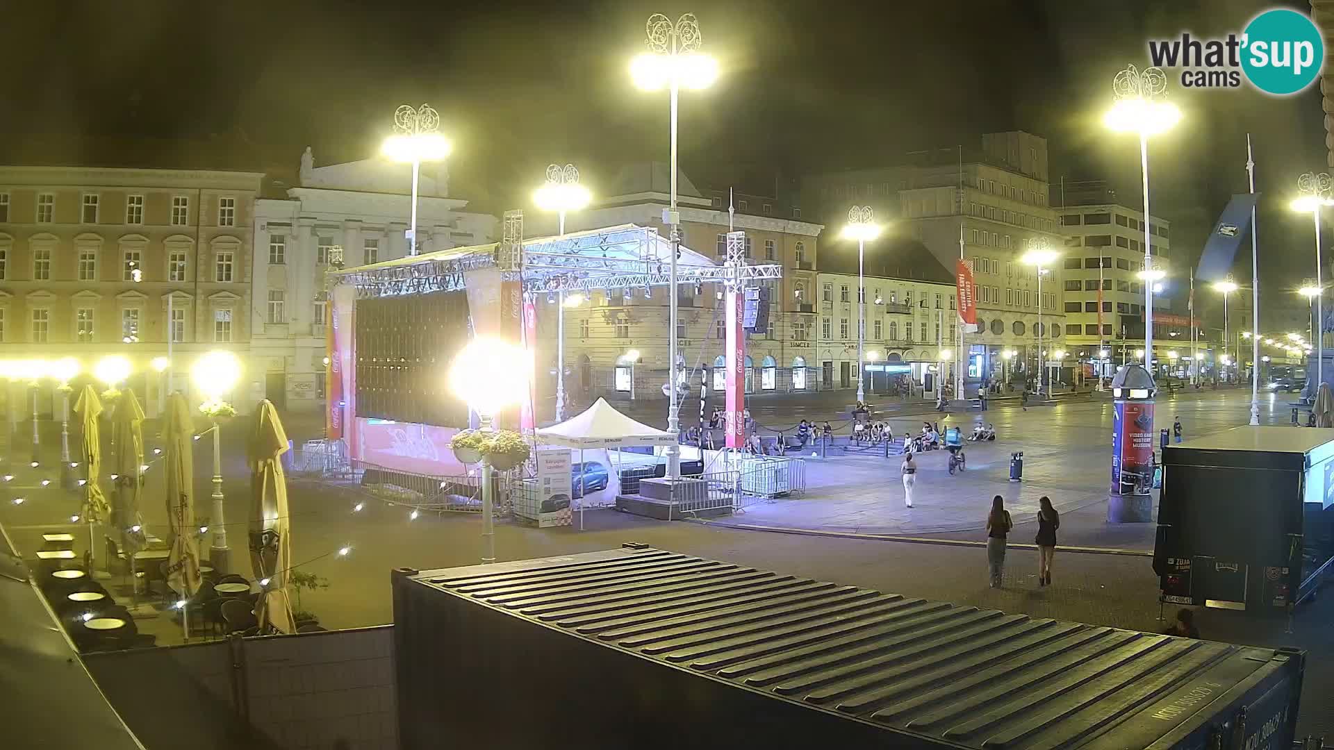 Zagreb web kamera trg Bana Jelačića