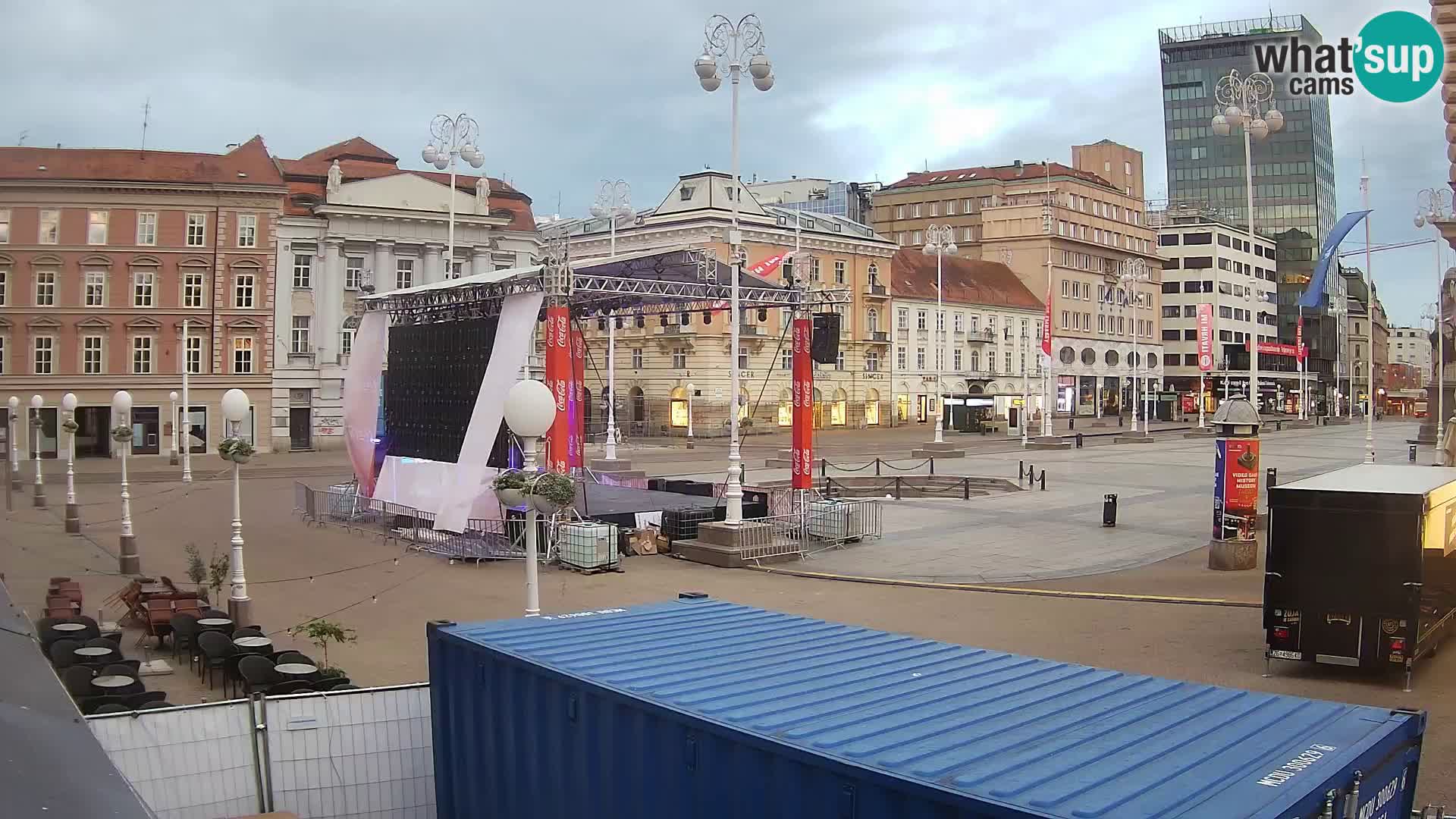 Zagabria Live Webcam piazza Bana Jelačić