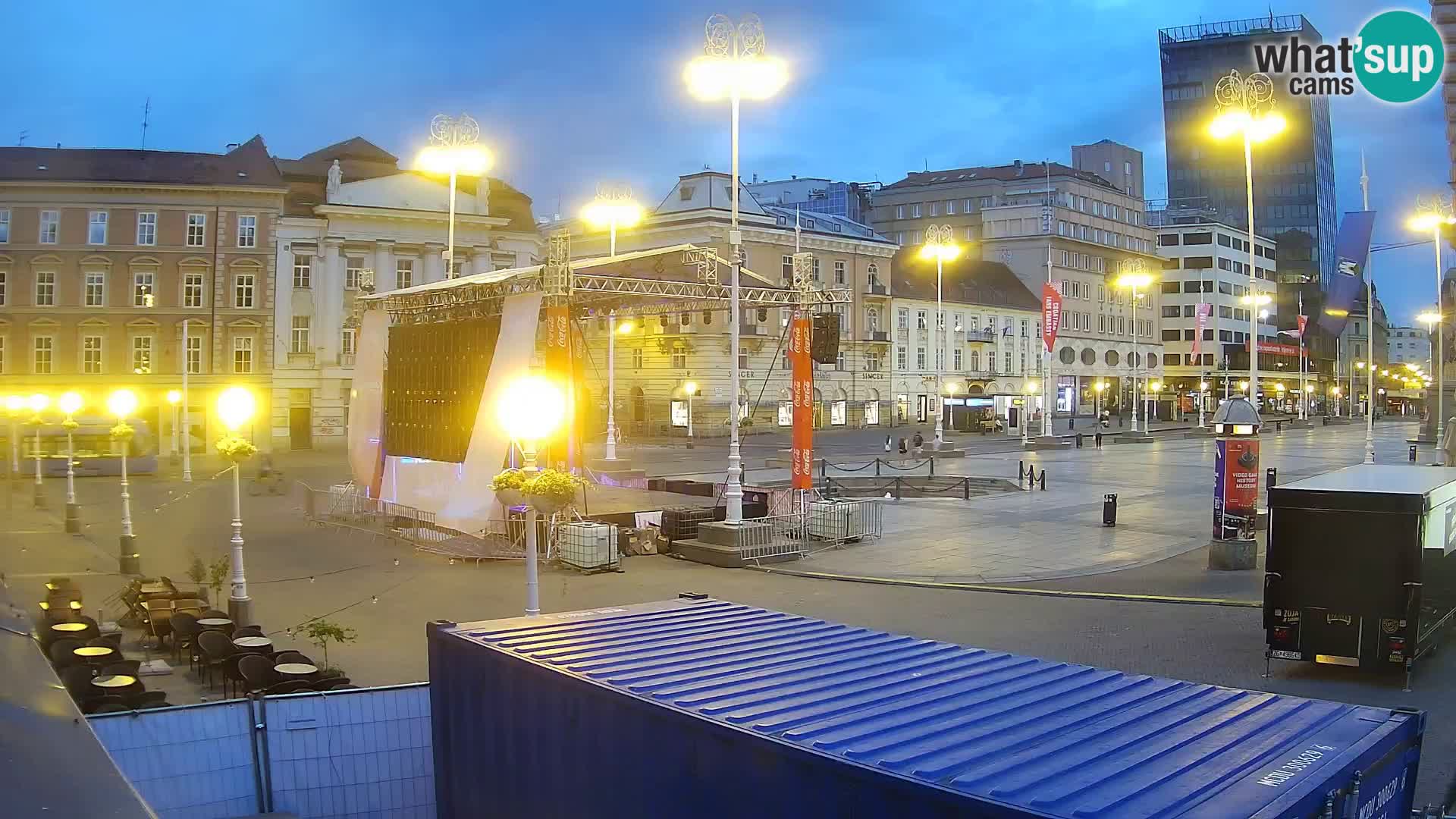 Zagabria Live Webcam piazza Bana Jelačić