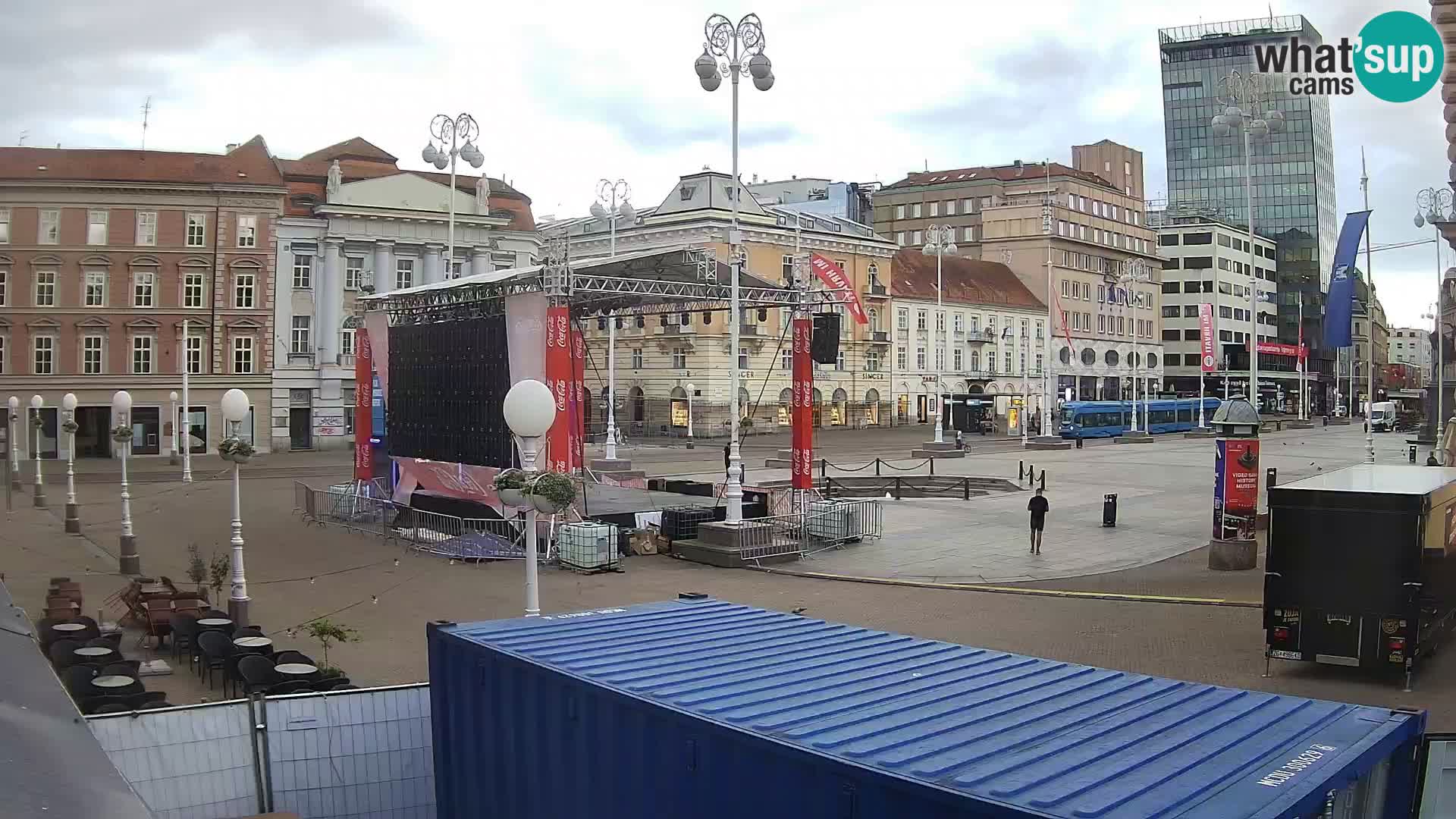 Zagreb camera en vivo plaza Bana Jelačić
