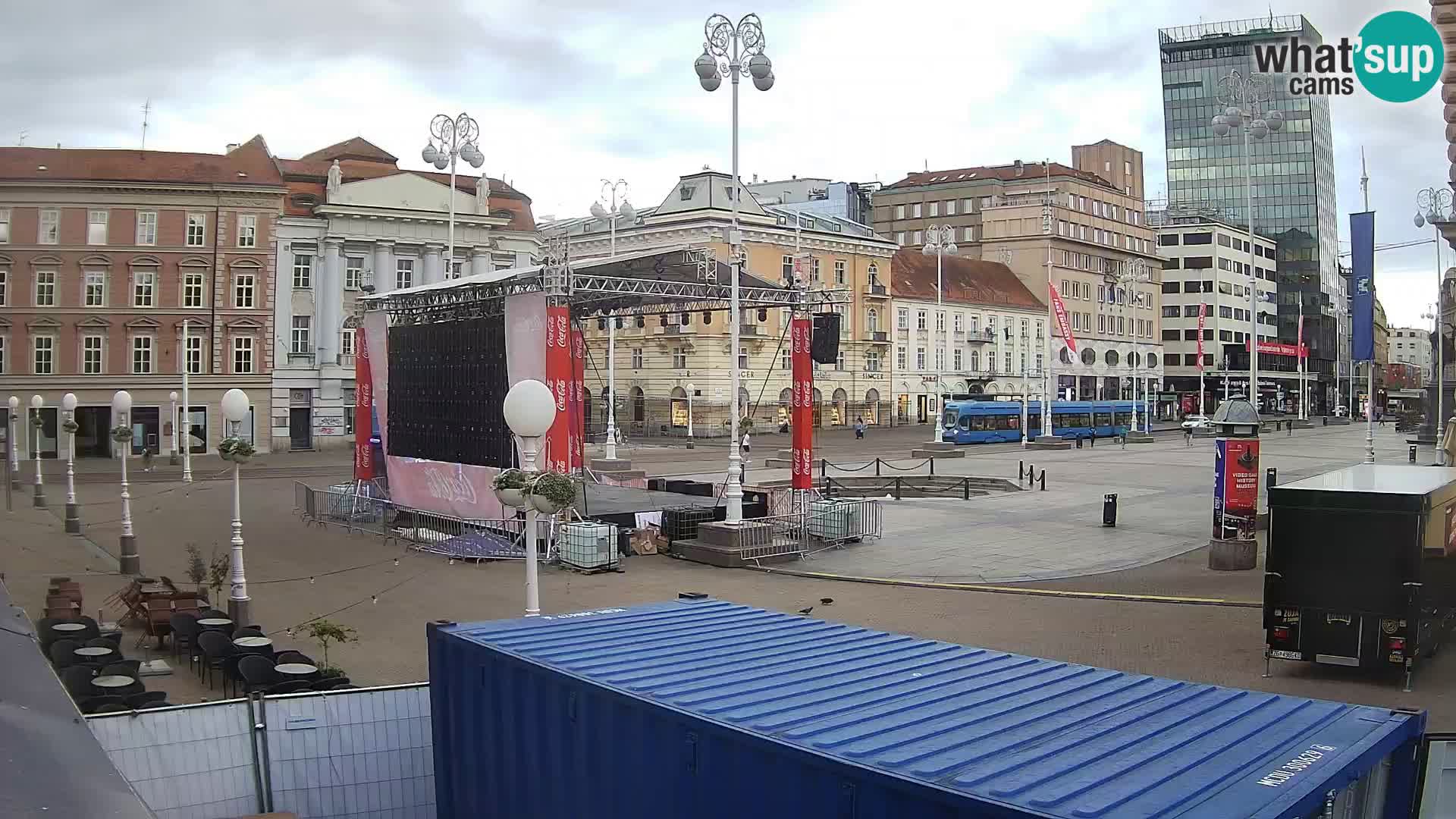 Zagabria Live Webcam piazza Bana Jelačić