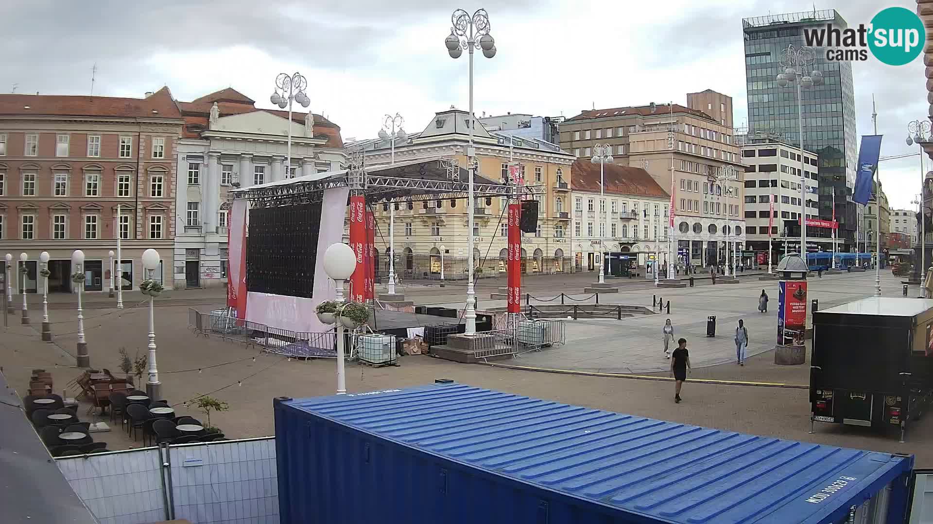 Zagreb Live Webcam Platz Bana Jelačić