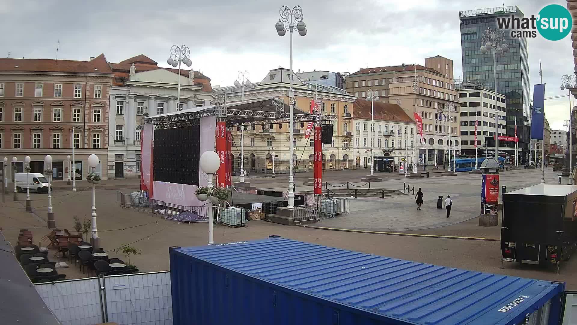 Zagreb Live Webcam Platz Bana Jelačić