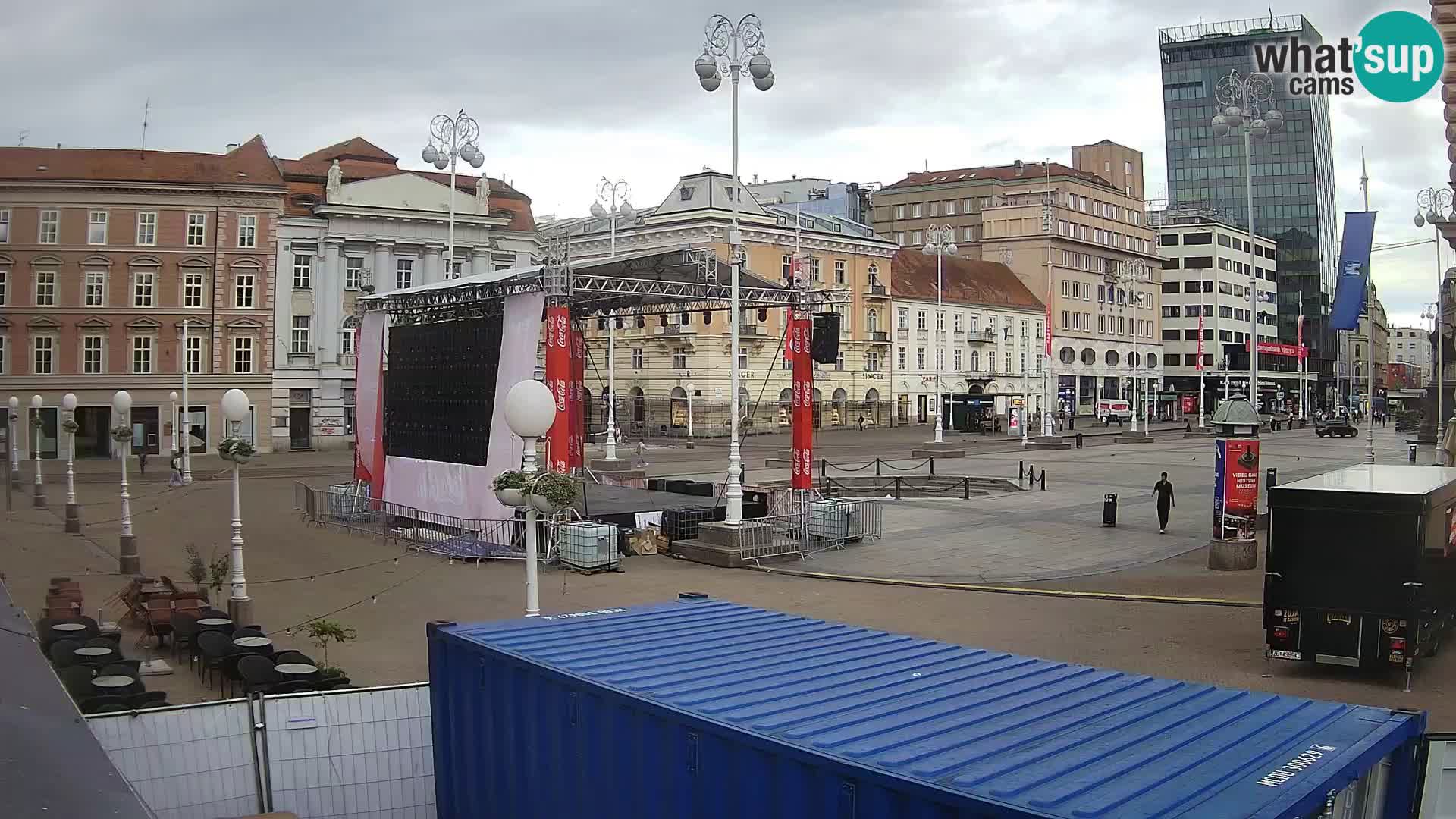 Zagreb Live Webcam Platz Bana Jelačić