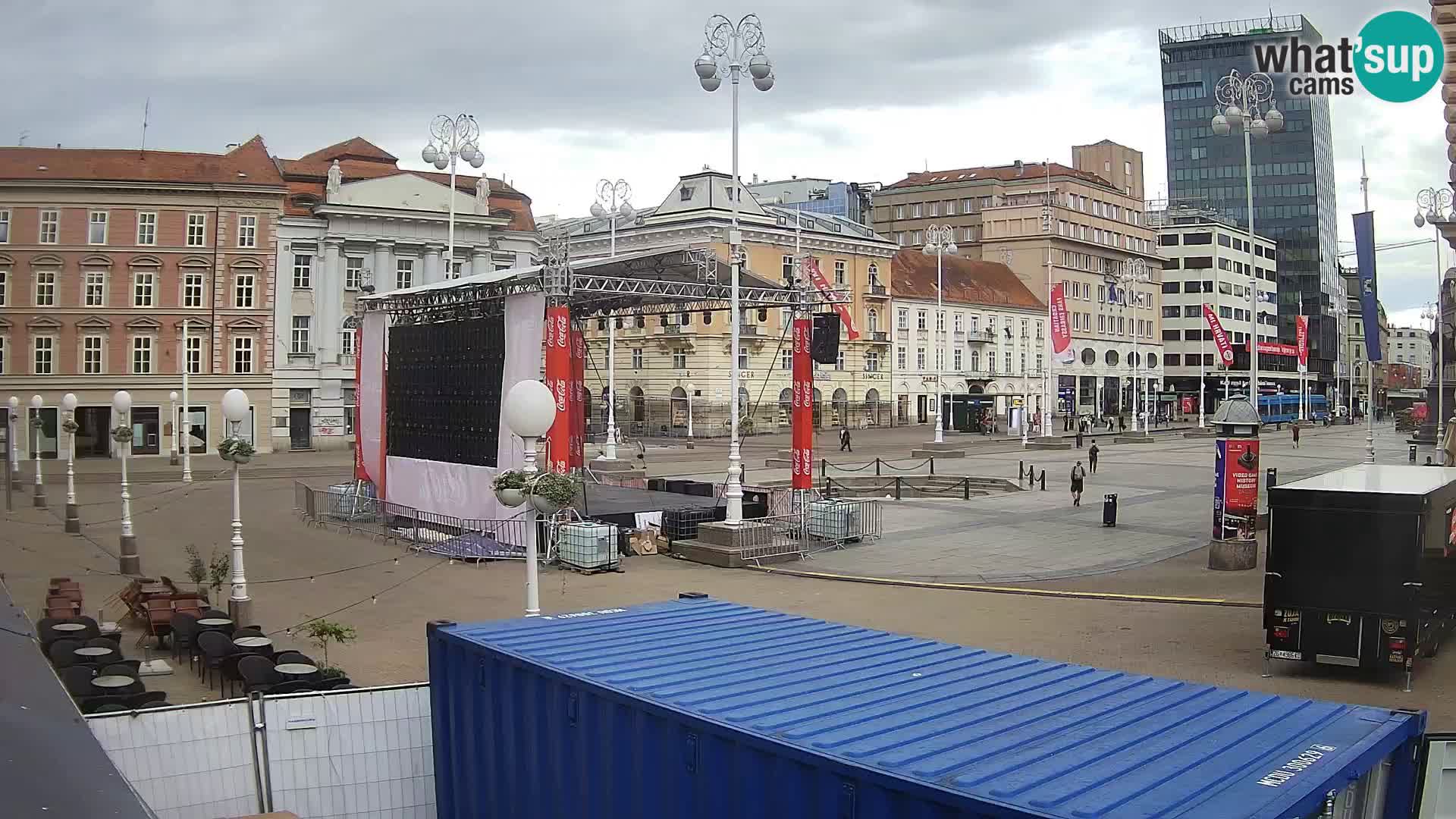 Zagabria Live Webcam piazza Bana Jelačić