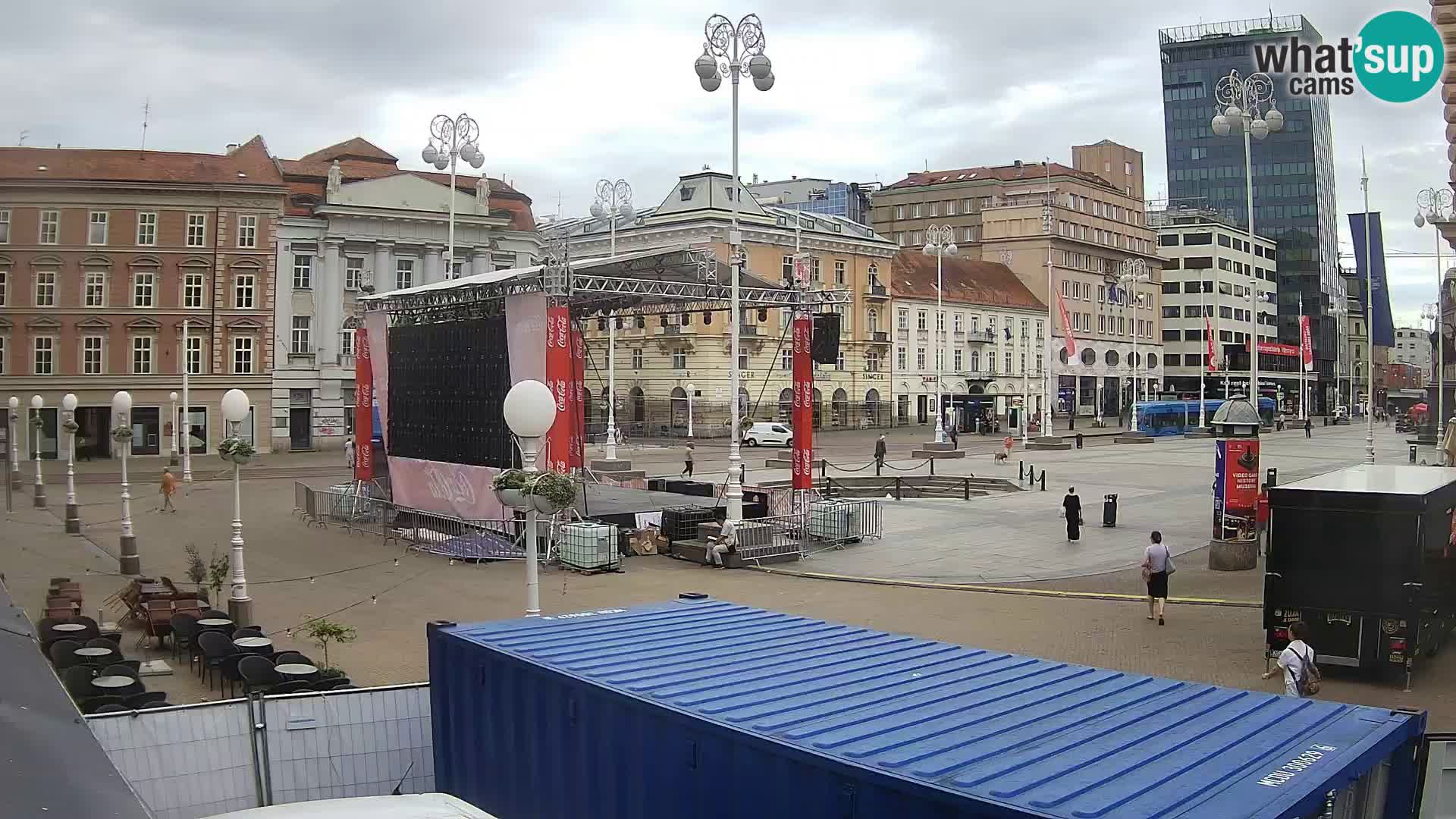 Zagabria Live Webcam piazza Bana Jelačić