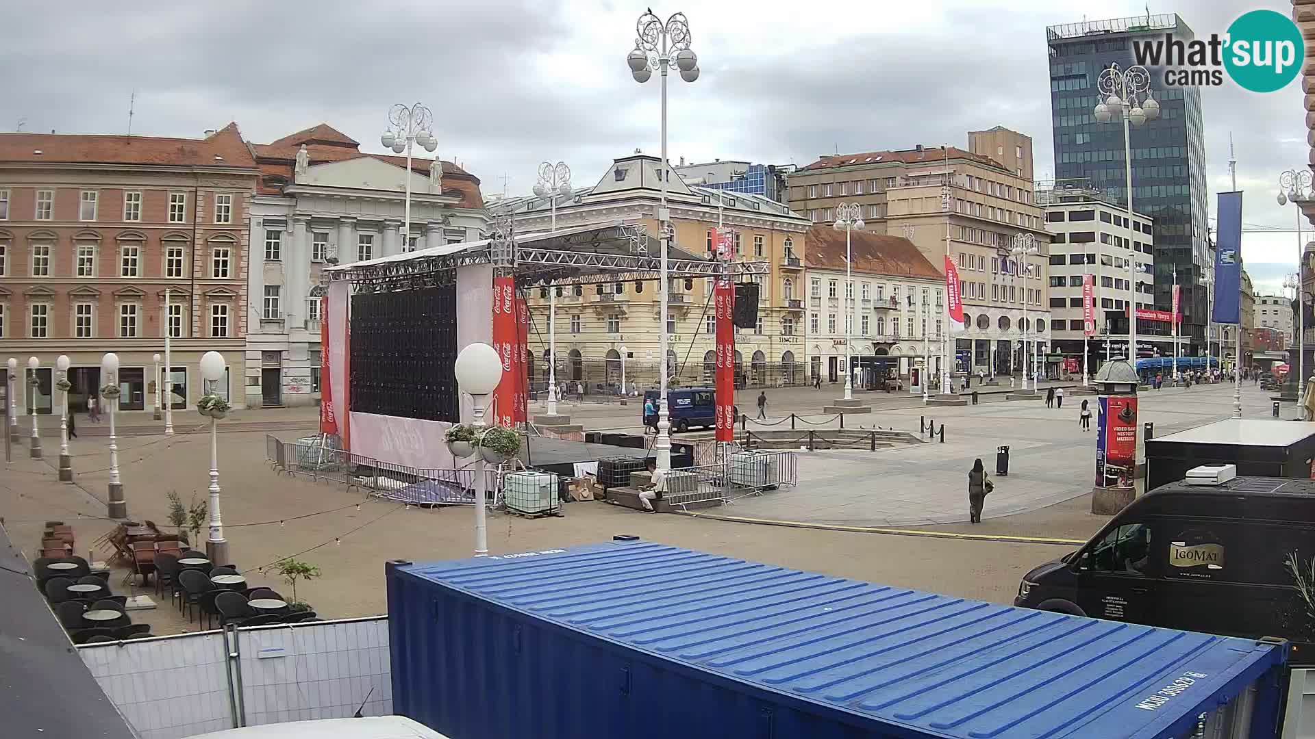 Zagreb camera en vivo plaza Bana Jelačić