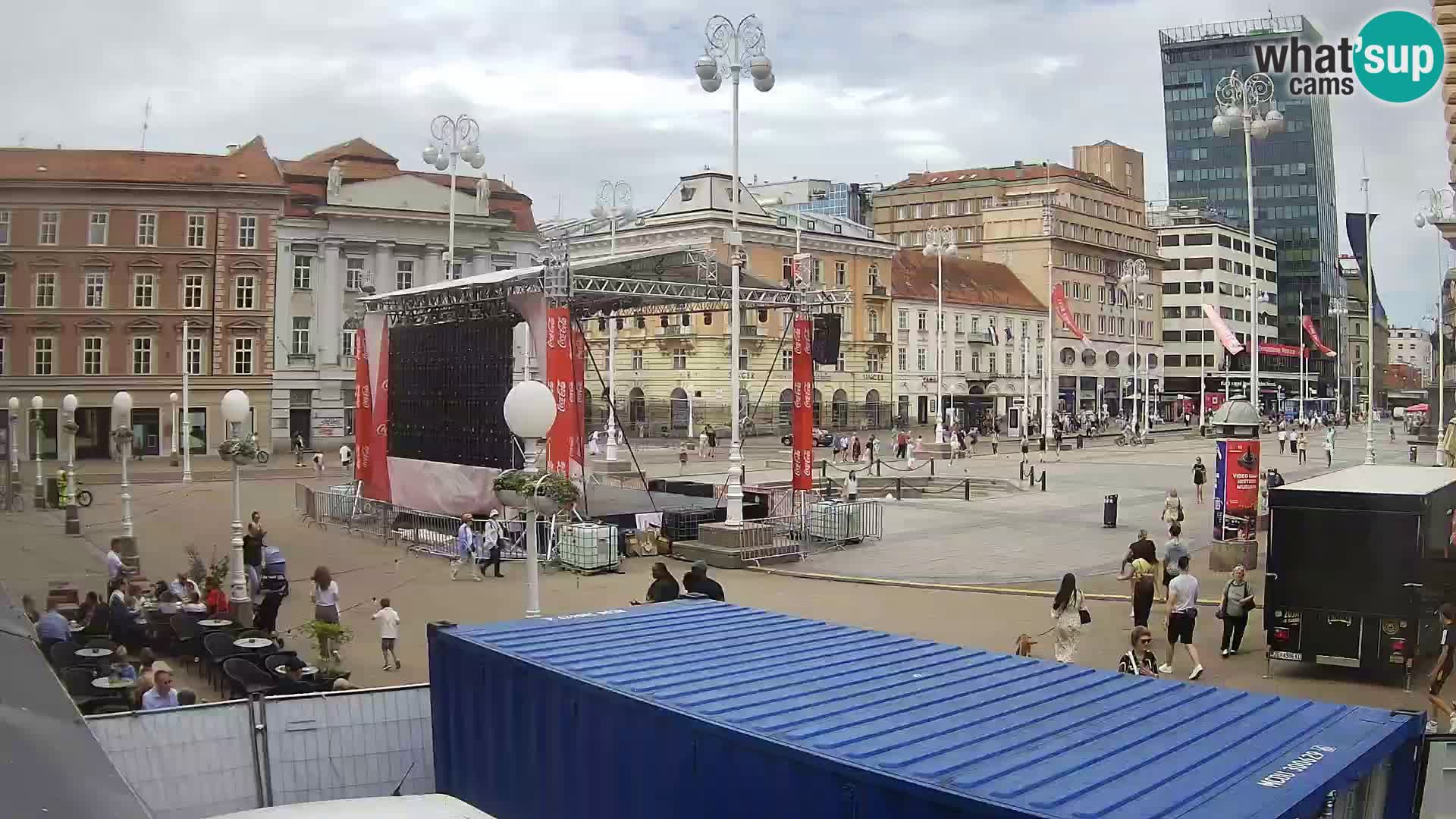 Zagreb Live Webcam Platz Bana Jelačić