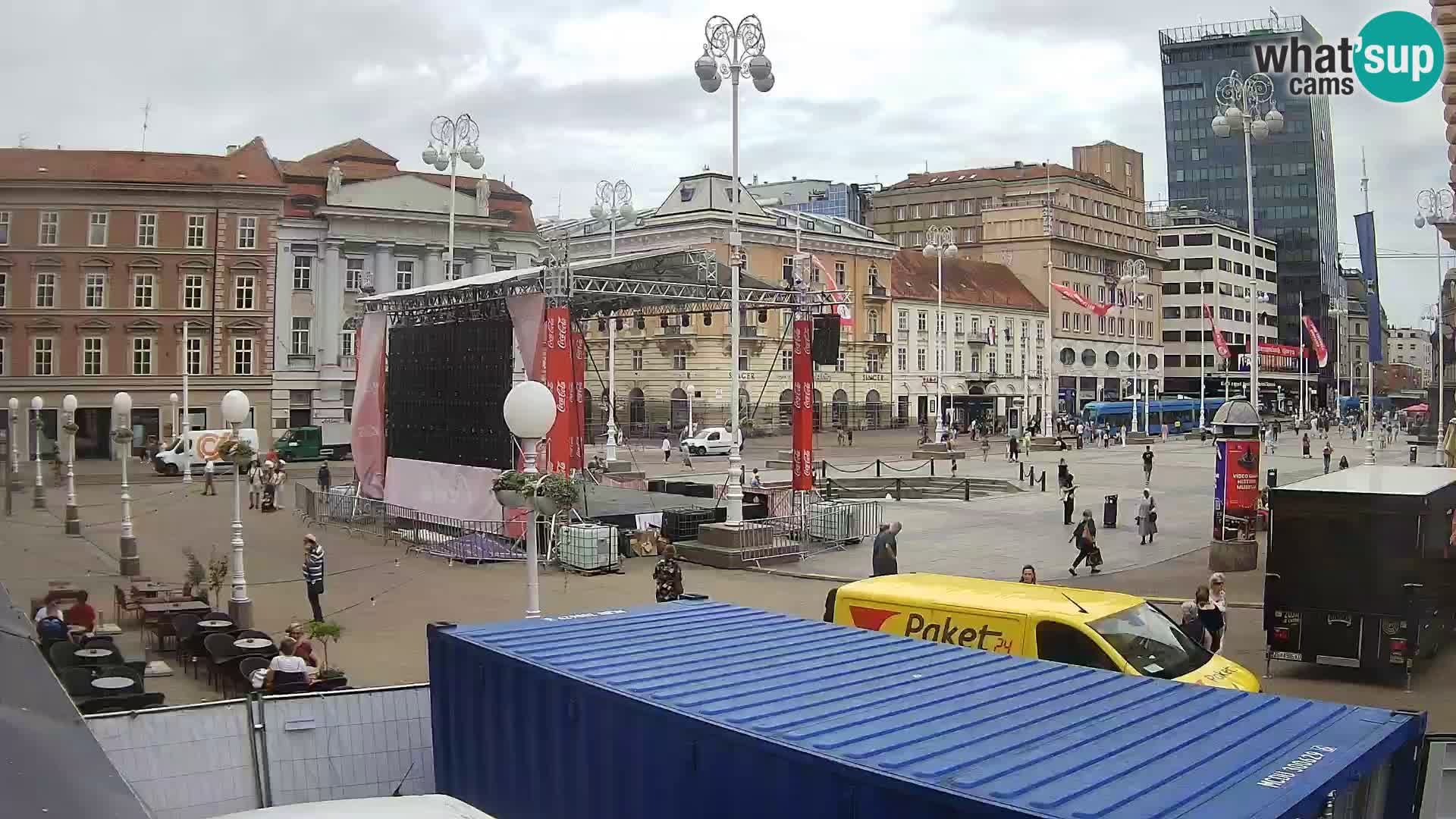 Zagreb Live Webcam Platz Bana Jelačić