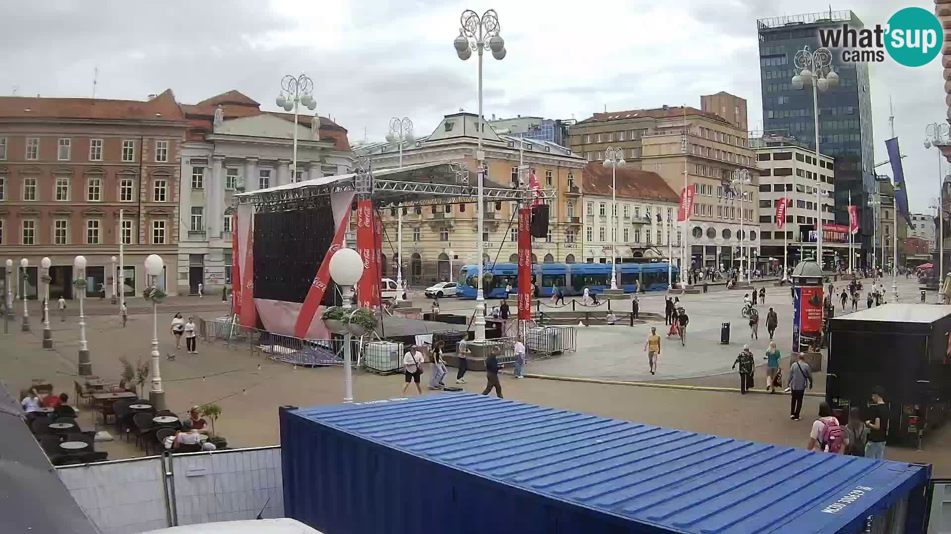 Zagreb Live Webcam Platz Bana Jelačić