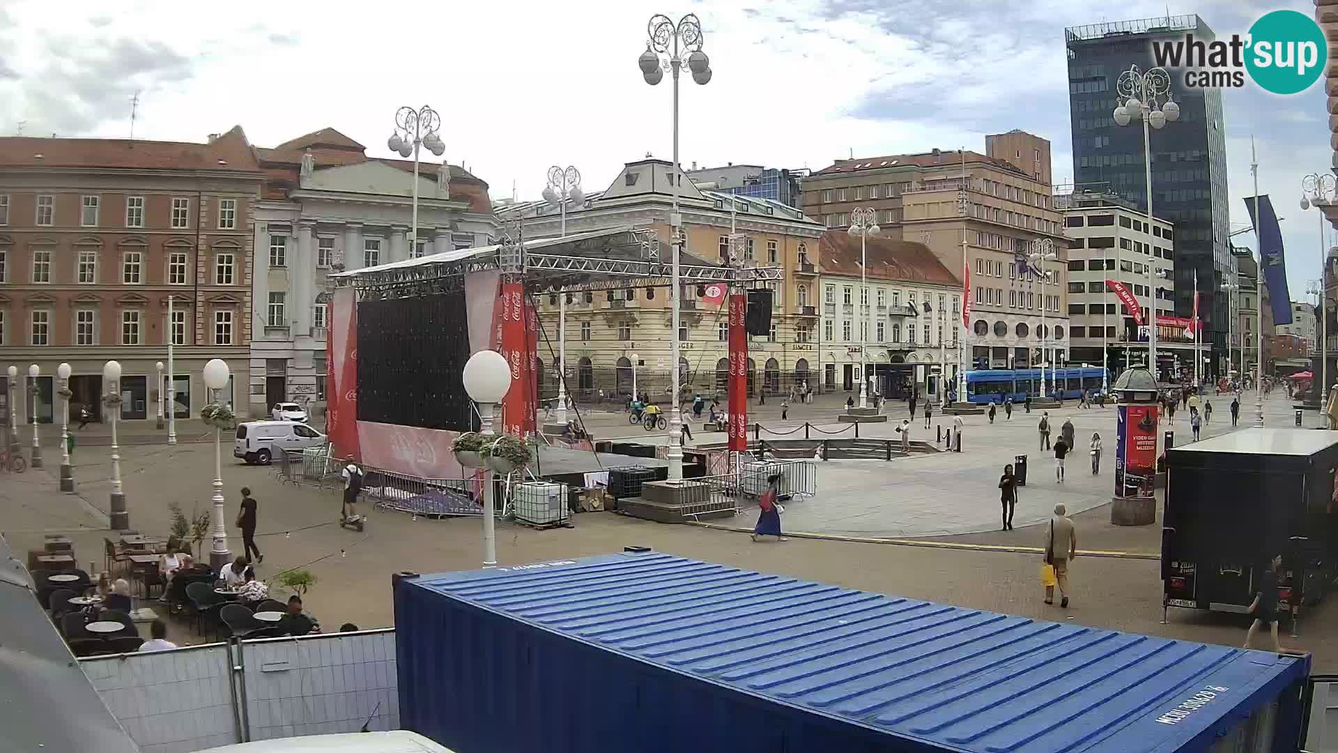 Zagreb Live Webcam Platz Bana Jelačić