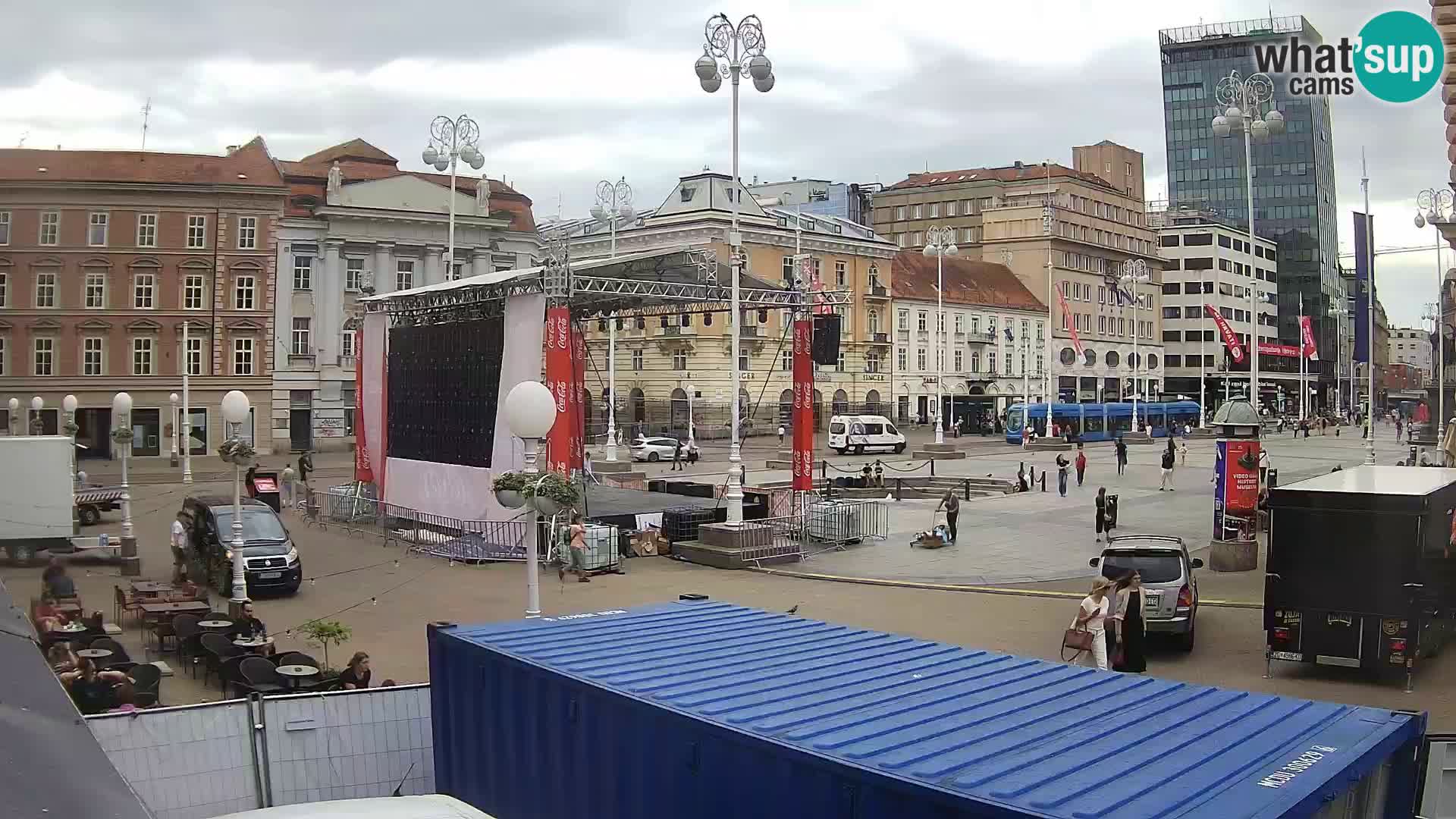 Zagreb Live Webcam Platz Bana Jelačić