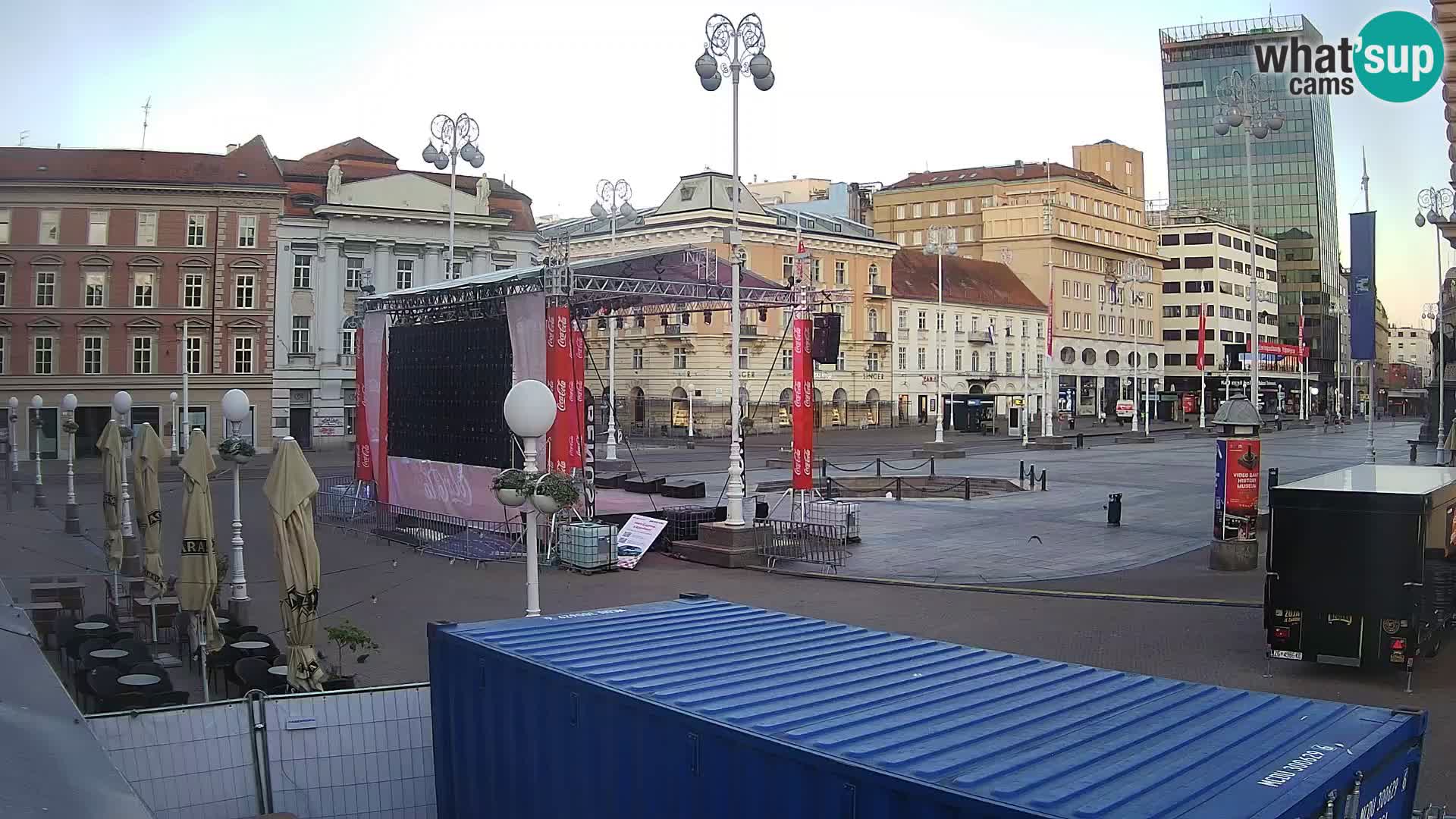 Zagabria Live Webcam piazza Bana Jelačić