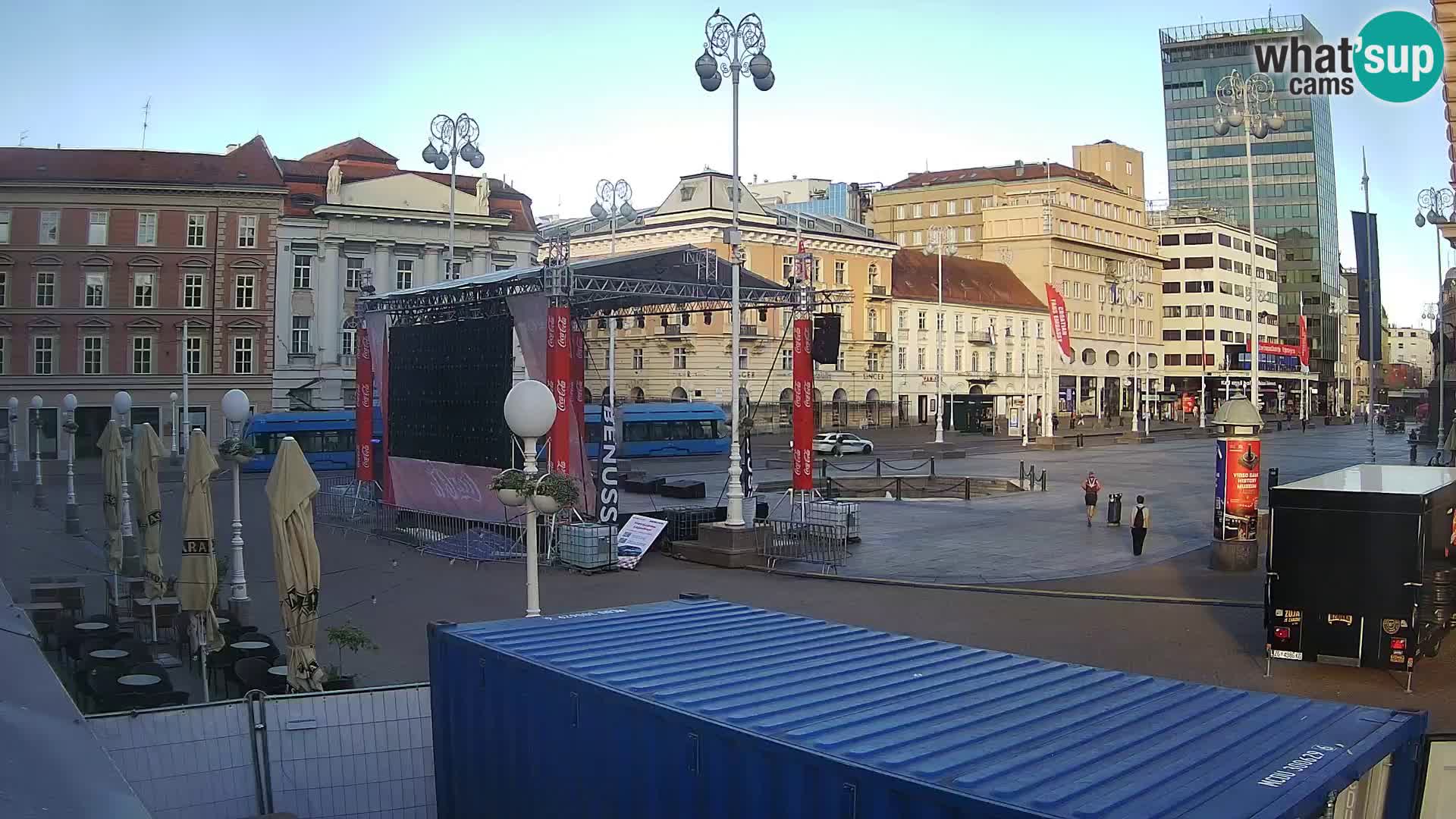 Zagabria Live Webcam piazza Bana Jelačić