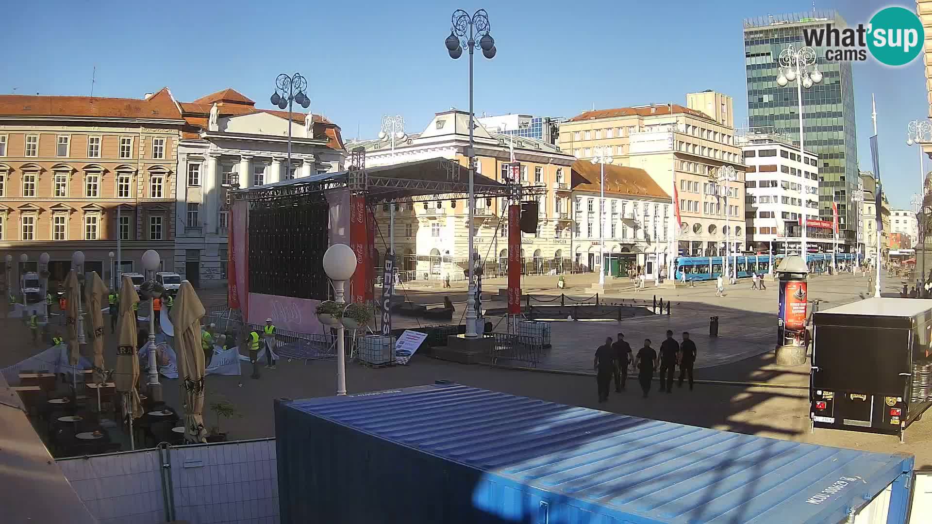 Zagreb web kamera trg Bana Jelačića