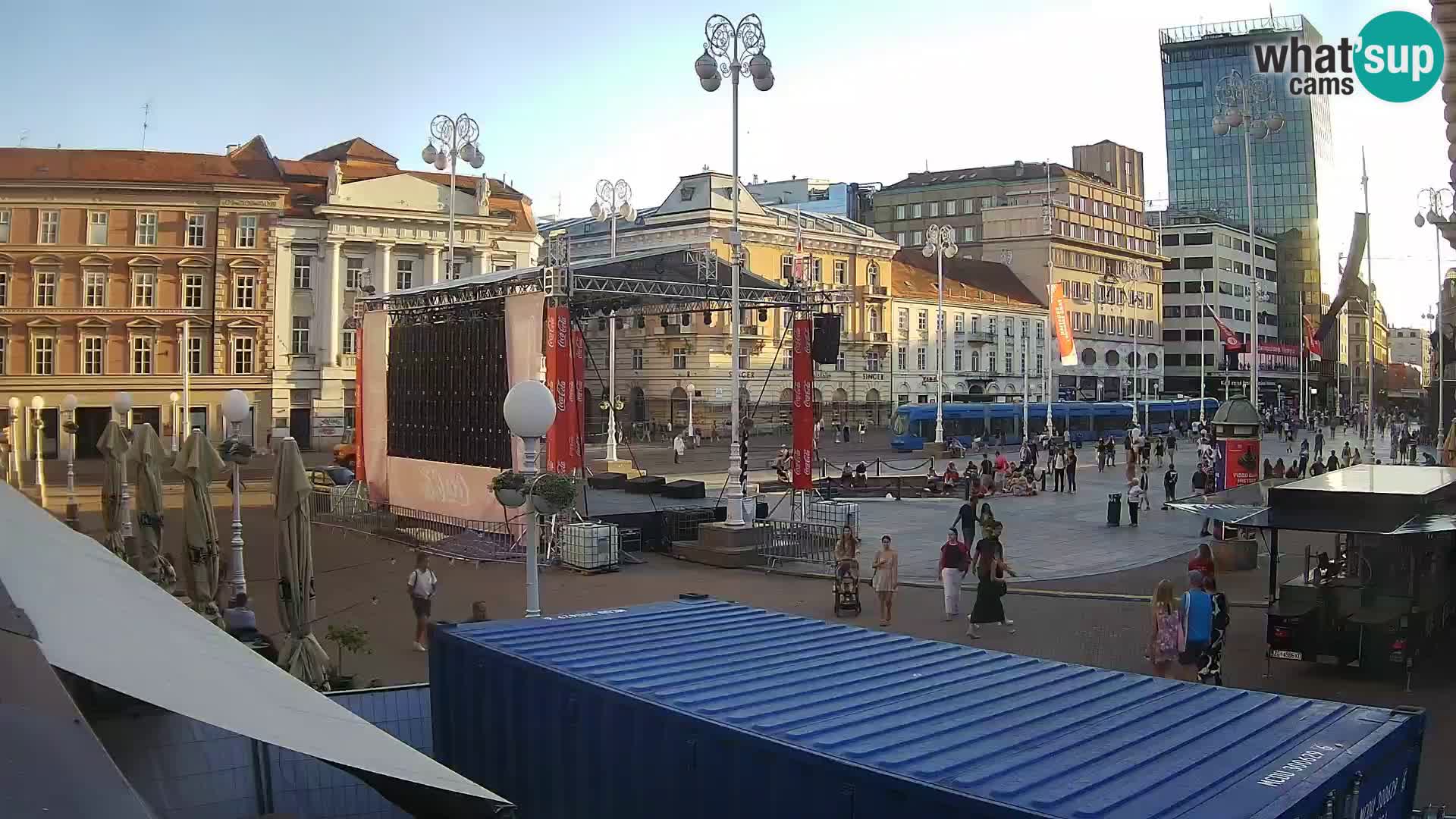 Zagabria Live Webcam piazza Bana Jelačić